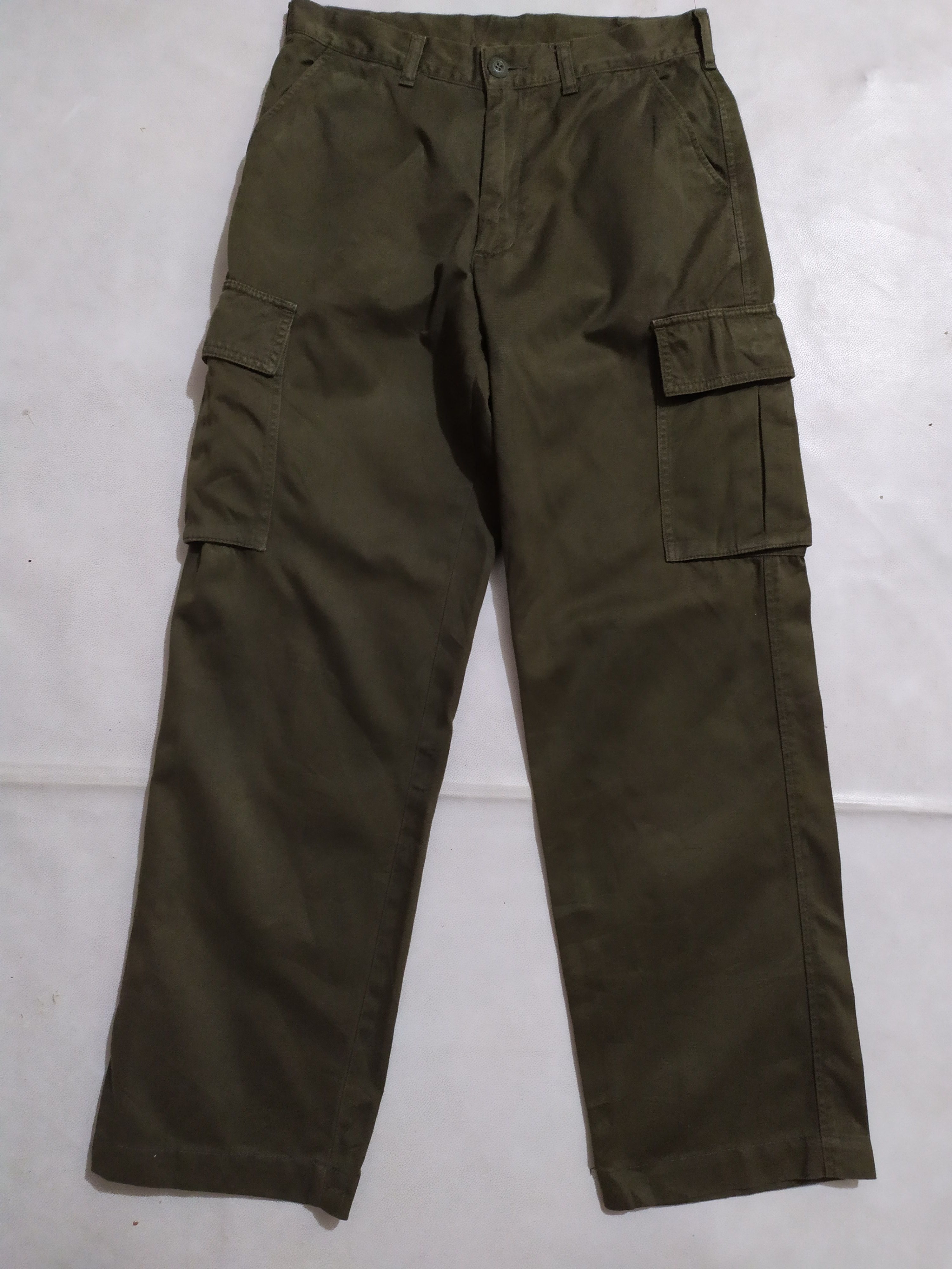 Edwin × Japanese Brand 🔥Edwin Olive Green Cargo Multipocket Pants Size US 29 - 1 Thumbnail