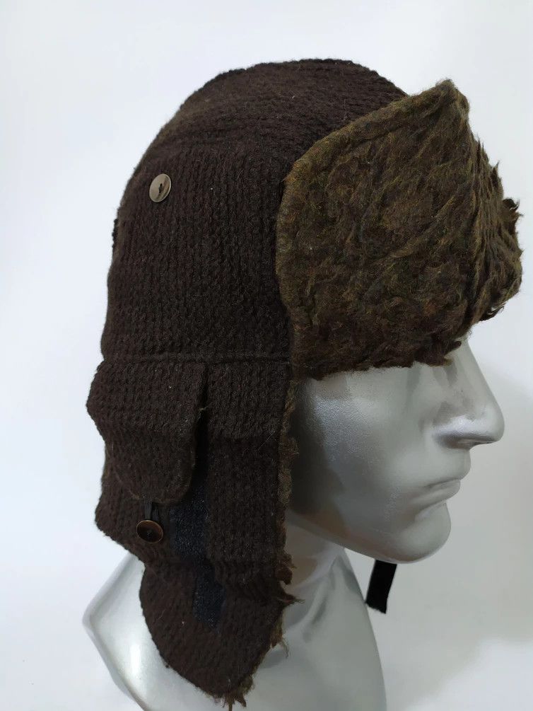 image of Winter Session Override Japan Trapper Military Hat Fur Design Hats in Brown, Men's