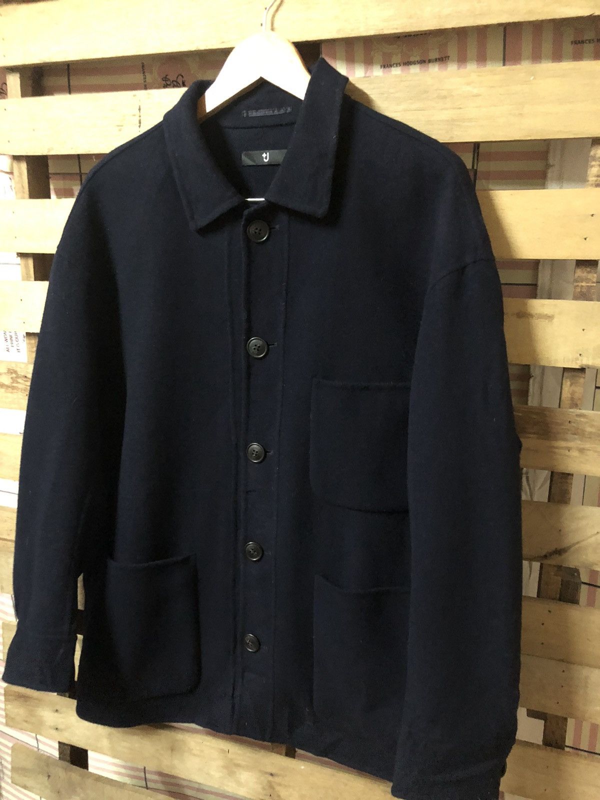 Jil Sander Jil Sander X Uniqlo Wool Jacket Blue Navy Size US M / EU 48-50 / 2 - 5 Thumbnail