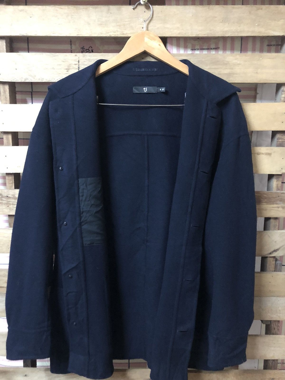 Jil Sander Jil Sander X Uniqlo Wool Jacket Blue Navy Size US M / EU 48-50 / 2 - 3 Thumbnail