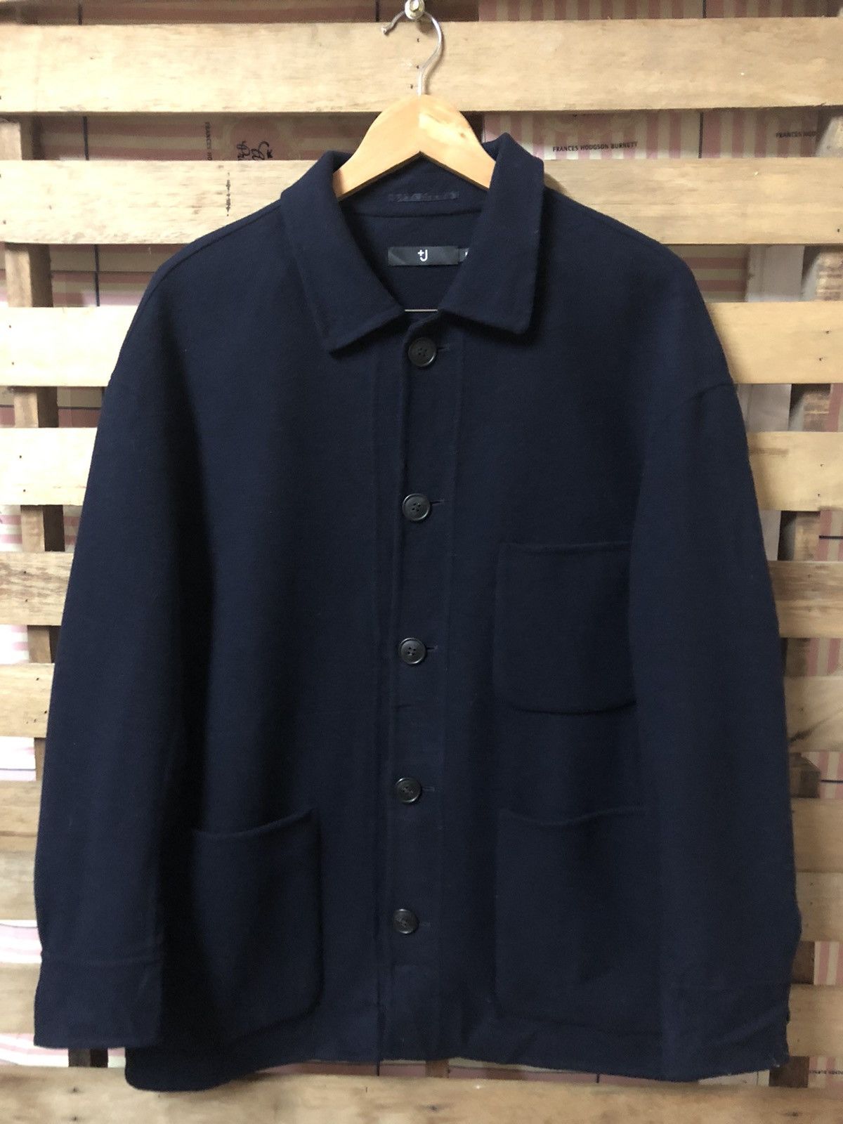 Jil Sander Jil Sander X Uniqlo Wool Jacket Blue Navy Size US M / EU 48-50 / 2 - 1 Thumbnail