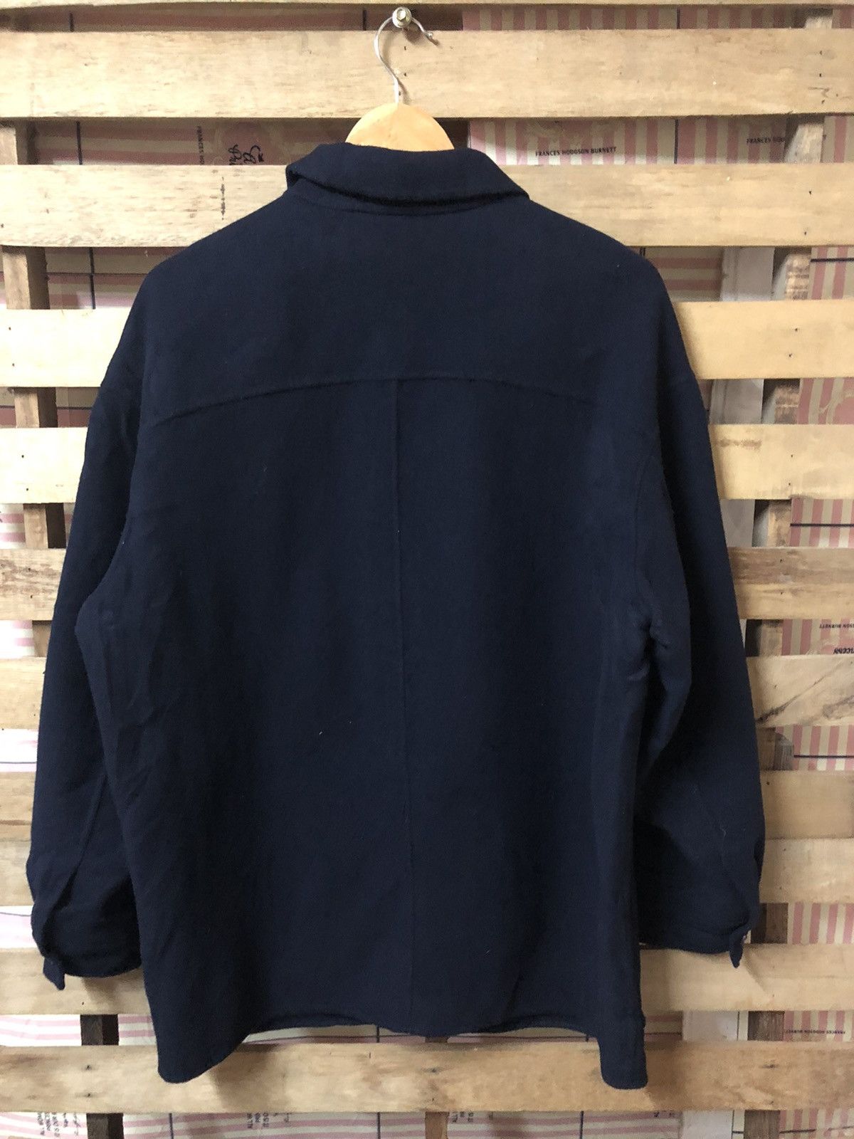 Jil Sander Jil Sander X Uniqlo Wool Jacket Blue Navy Size US M / EU 48-50 / 2 - 2 Thumbnail