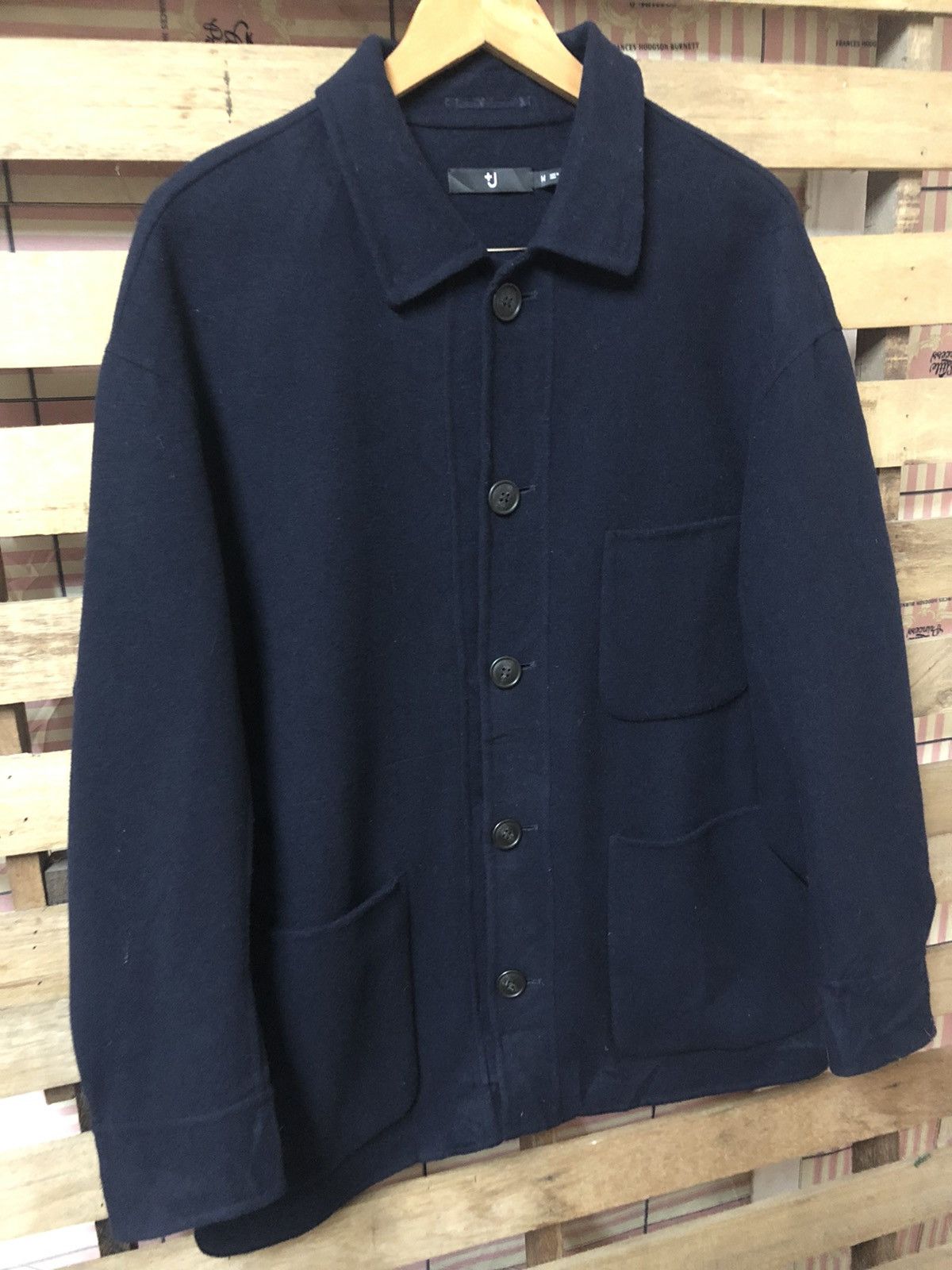 Jil Sander Jil Sander X Uniqlo Wool Jacket Blue Navy Size US M / EU 48-50 / 2 - 4 Thumbnail