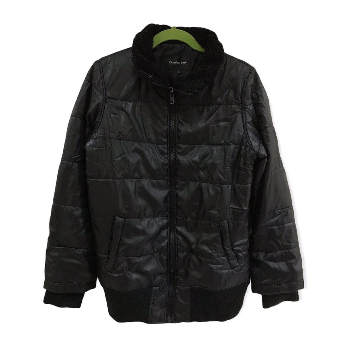 image of Comfort Colors x Winter Session Comfort Basic Puffer Jacket in Black, Men's (Size Large)