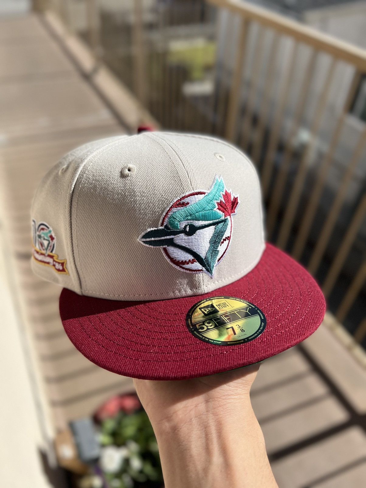 7 3/8 - online Hat Club Toronto Blue Jays 10th Anniversary Patch