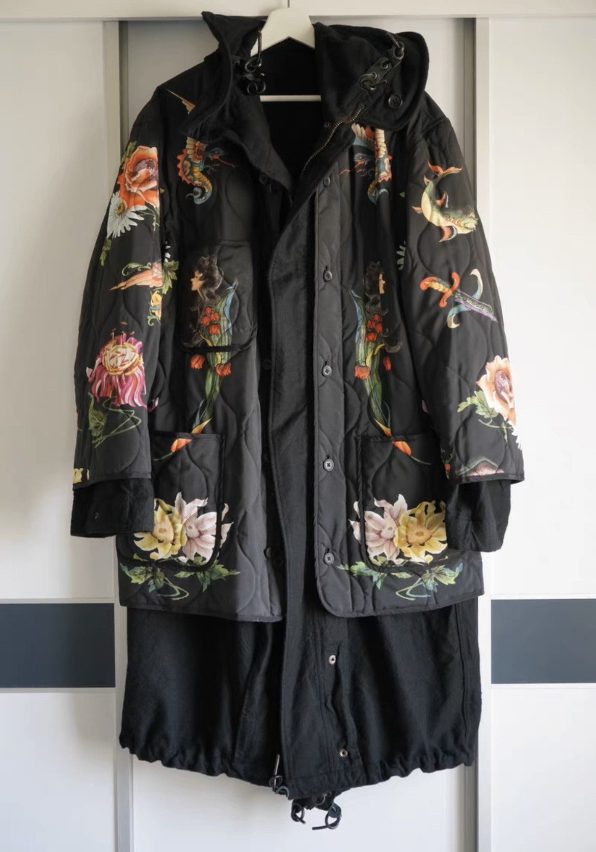 Yohji Yamamoto Yohji Yamamoto 03aw Ukiyo-E Parka Size US L / EU 52-54 / 3 - 1 Thumbnail