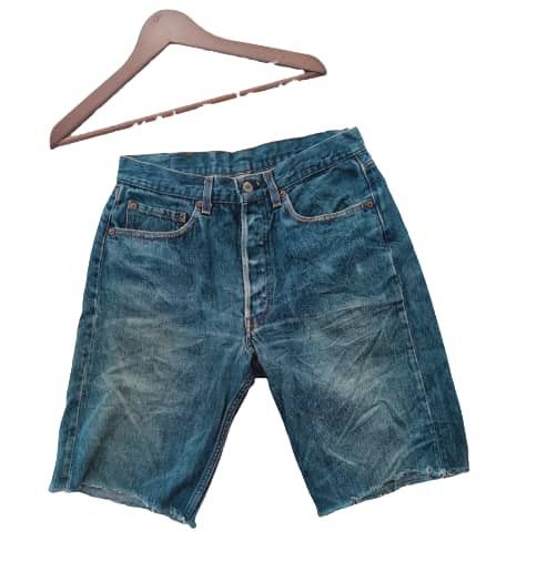 Levi's × Vintage VINTAGE 70s LEVI'S 501 DISTRESSED SHORT DENIM USA 🇺🇸 Size US 31 - 2 Thumbnail