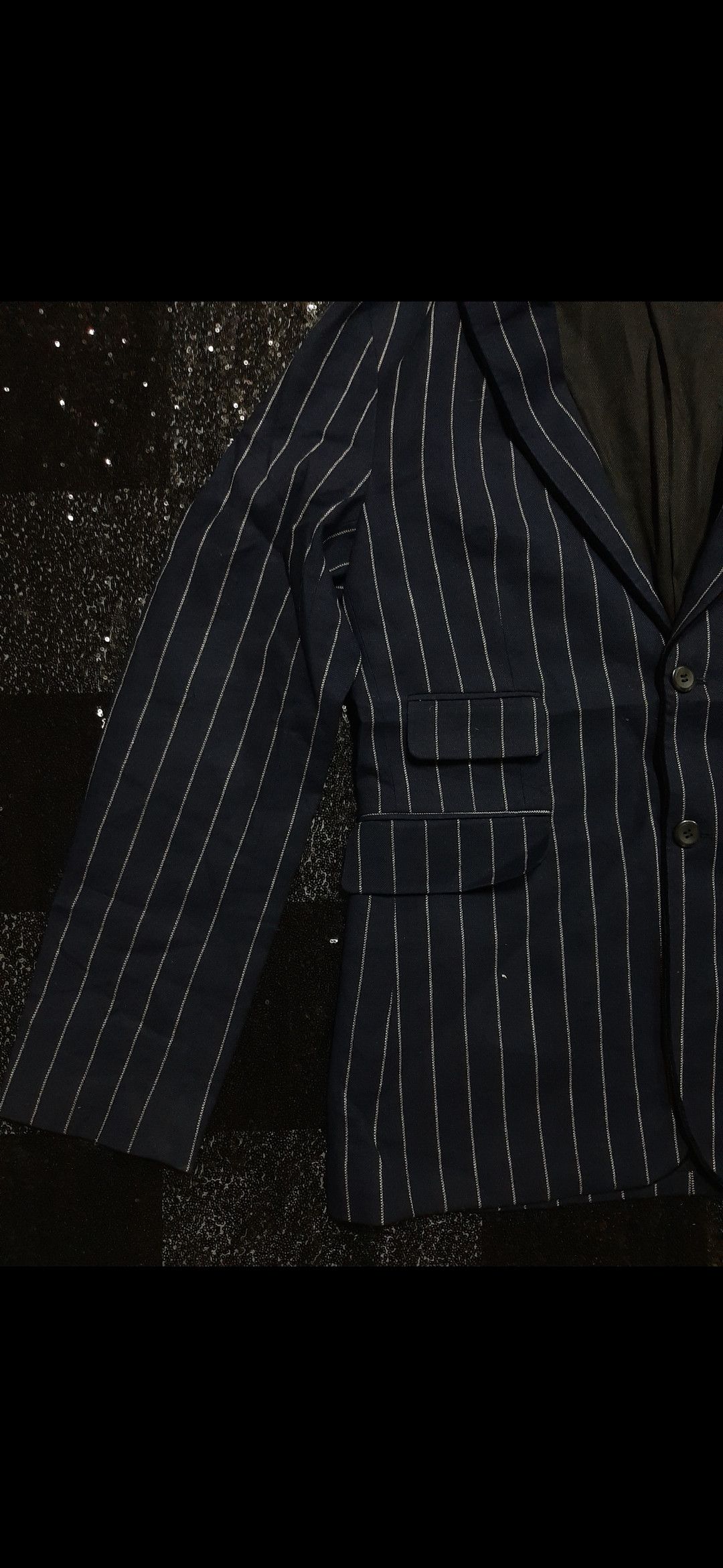 Designer × Vintage VINTAGE N.TYLER LONDON STRIPE BLAZER COAT NEW OLD STOCK Size US L / EU 52-54 / 3 - 7 Thumbnail