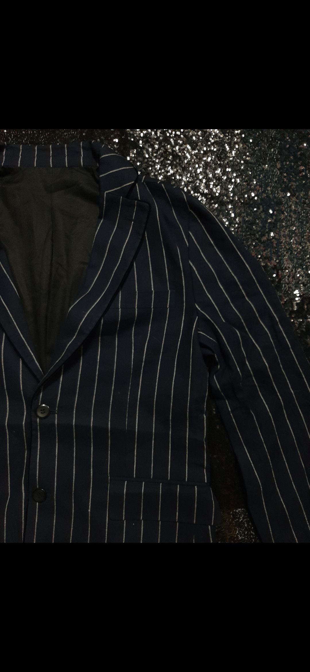 Designer × Vintage VINTAGE N.TYLER LONDON STRIPE BLAZER COAT NEW OLD STOCK Size US L / EU 52-54 / 3 - 6 Thumbnail