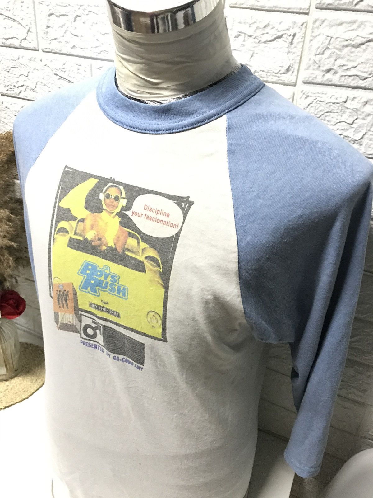Vintage VINTAGE 90s BOYS RUSH PRESENTED BY GO-COMPANY RAGLAN TEE Size US M / EU 48-50 / 2 - 2 Thumbnail