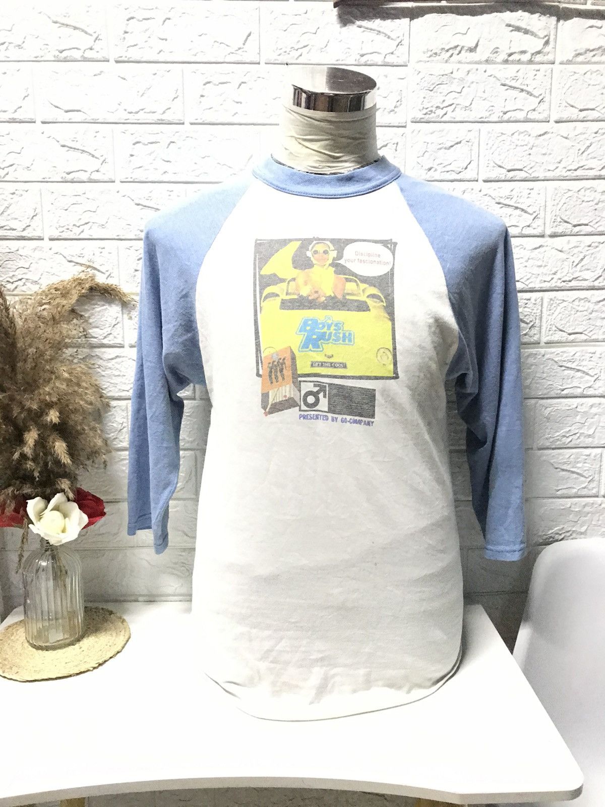 Vintage VINTAGE 90s BOYS RUSH PRESENTED BY GO-COMPANY RAGLAN TEE Size US M / EU 48-50 / 2 - 1 Thumbnail