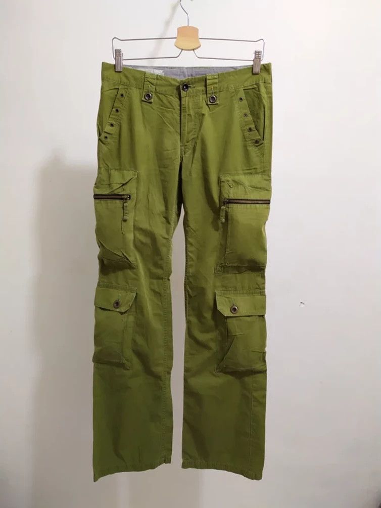 Japanese Brand 🔥Surplus green Cargo Multipocket Tactical Parachute Pants Size US 30 / EU 46 - 1 Thumbnail