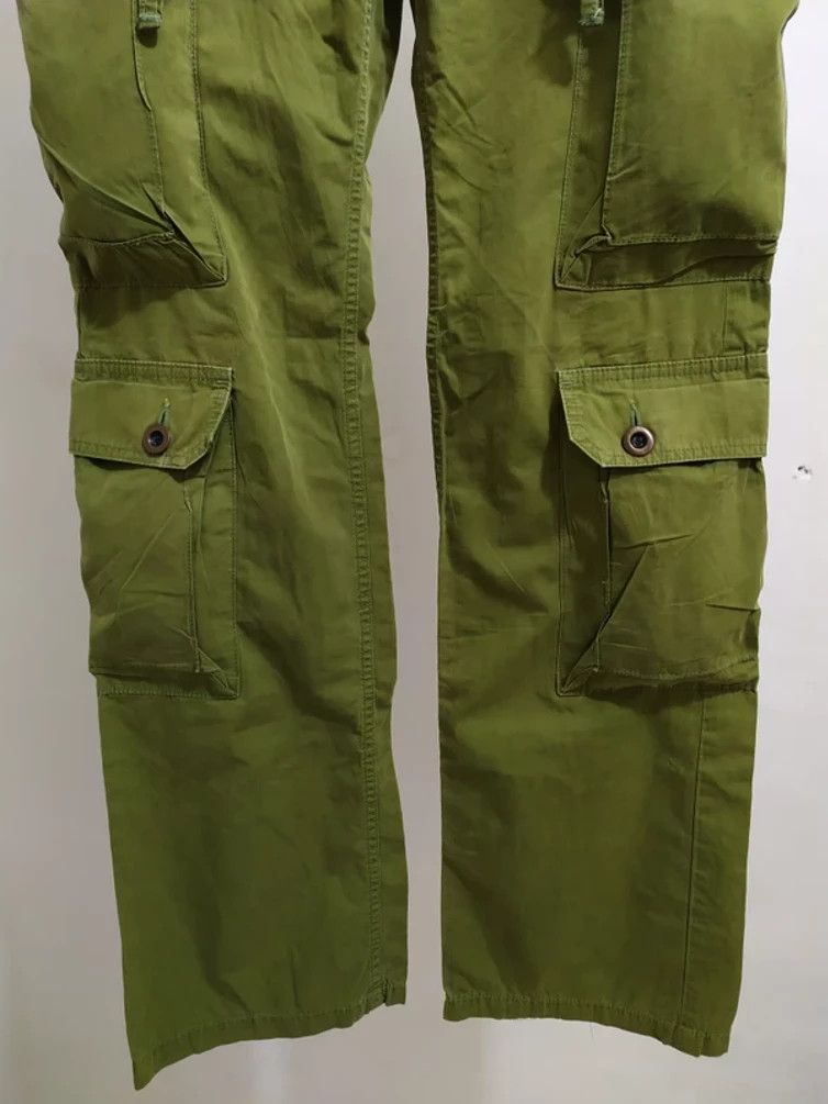 Japanese Brand 🔥Surplus green Cargo Multipocket Tactical Parachute Pants Size US 30 / EU 46 - 3 Thumbnail