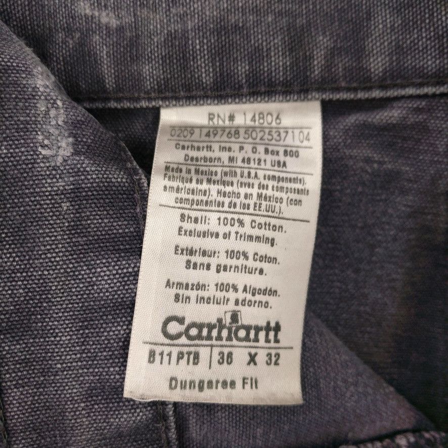 Carhartt × Vintage Vintage Carhartt Custom Painted Bleached Distressed Denim Size US 36 / EU 52 - 8 Thumbnail