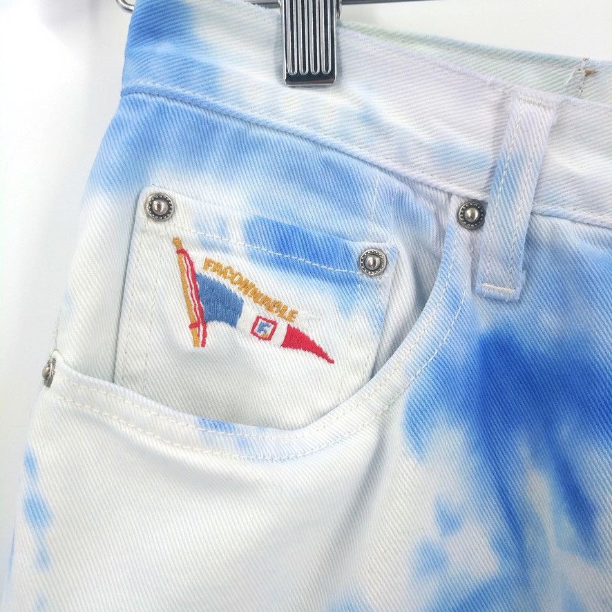 Faconnable × Vintage Vintage Faconnable Custom Tie Dye Dungaree 90s Jeans Size US 28 / EU 44 - 4 Thumbnail