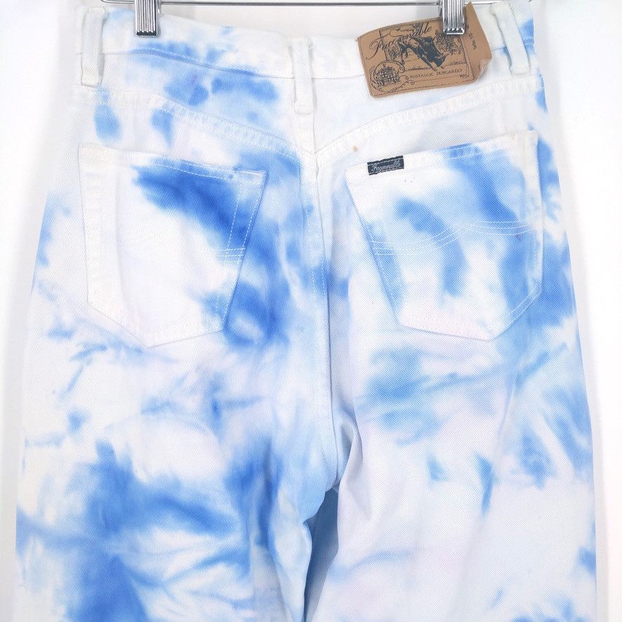 Faconnable × Vintage Vintage Faconnable Custom Tie Dye Dungaree 90s Jeans Size US 28 / EU 44 - 8 Thumbnail