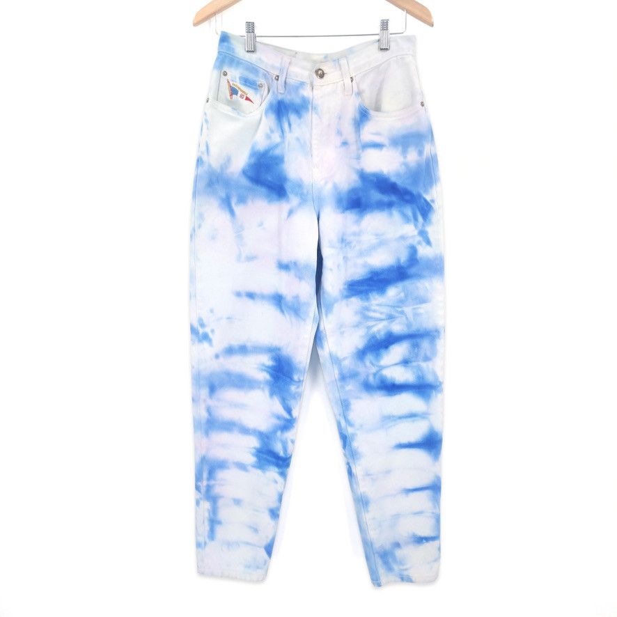 Faconnable × Vintage Vintage Faconnable Custom Tie Dye Dungaree 90s Jeans Size US 28 / EU 44 - 1 Thumbnail