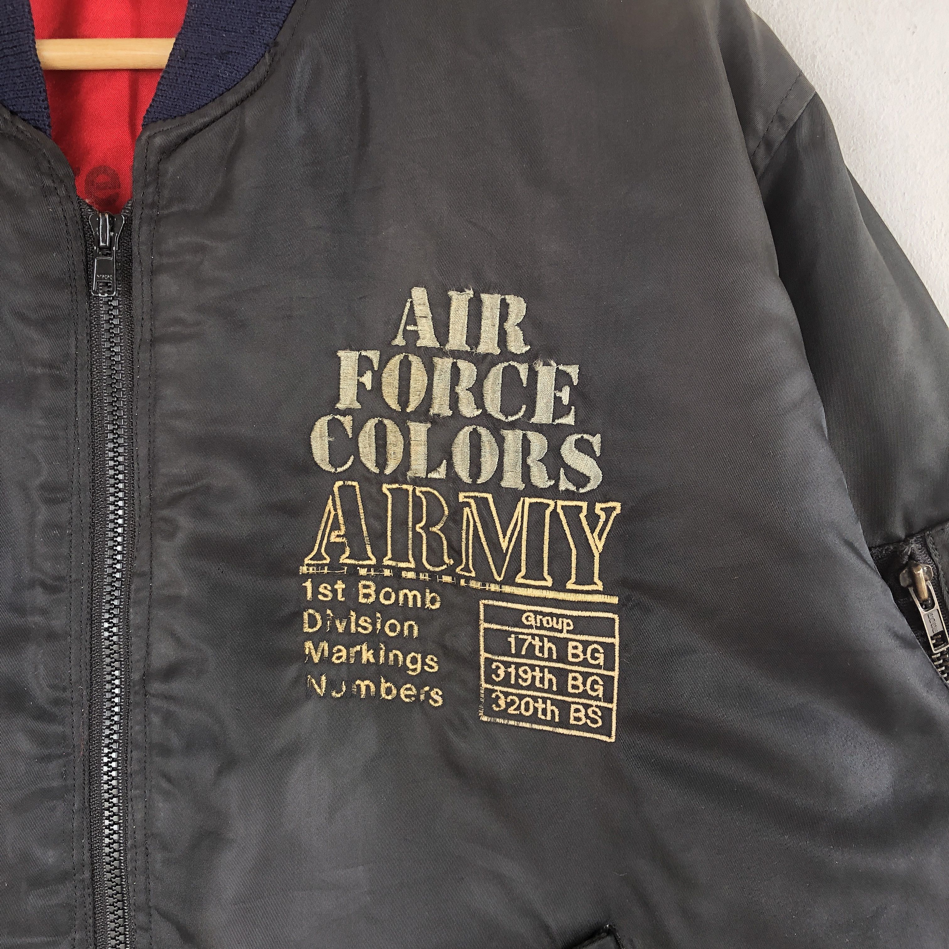 Vintage Lavie Bomber Flight Jackets Bulldog Reversible Jacket Size US XL / EU 56 / 4 - 8 Thumbnail