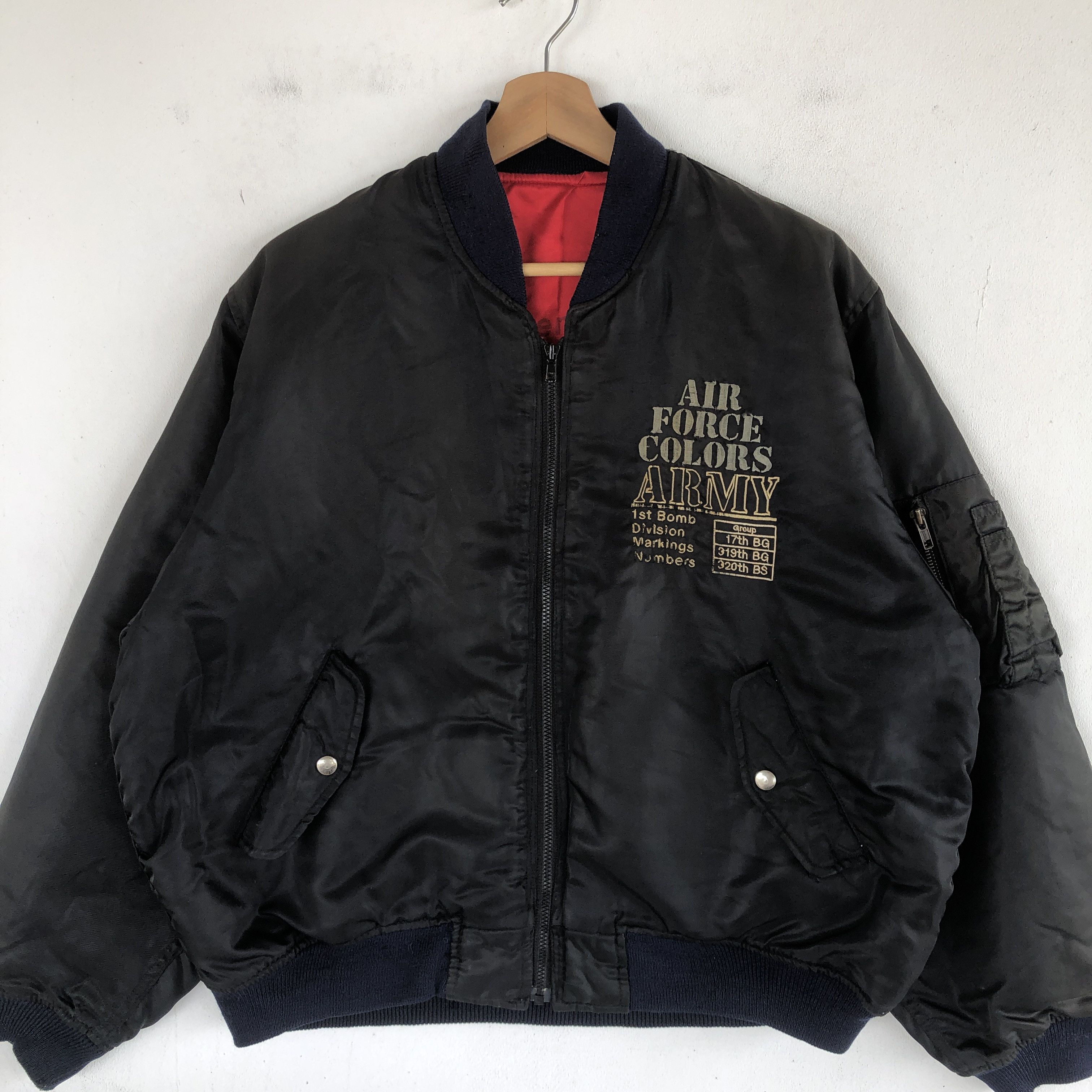Vintage Lavie Bomber Flight Jackets Bulldog Reversible Jacket Size US XL / EU 56 / 4 - 5 Thumbnail