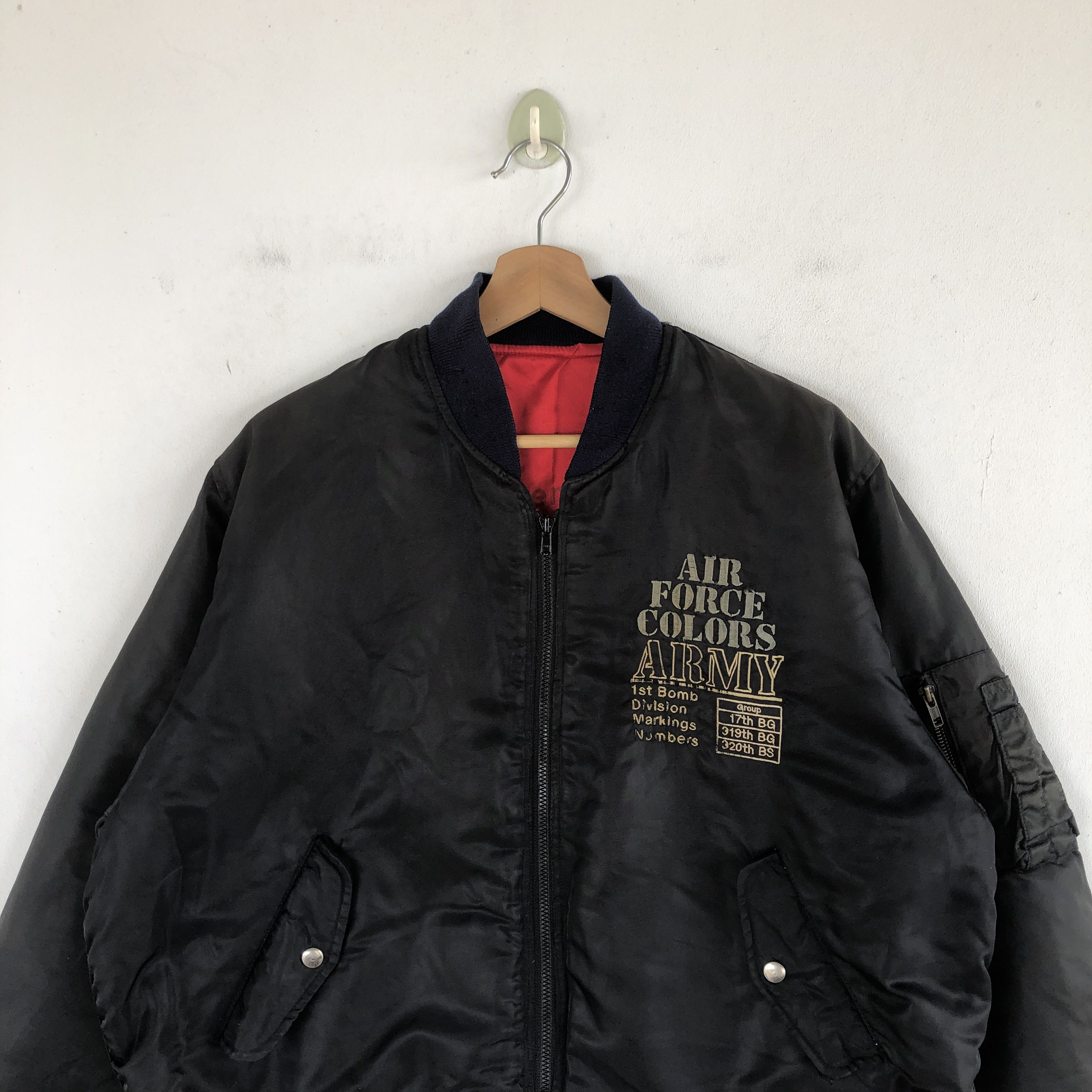 Vintage Lavie Bomber Flight Jackets Bulldog Reversible Jacket Size US XL / EU 56 / 4 - 4 Thumbnail