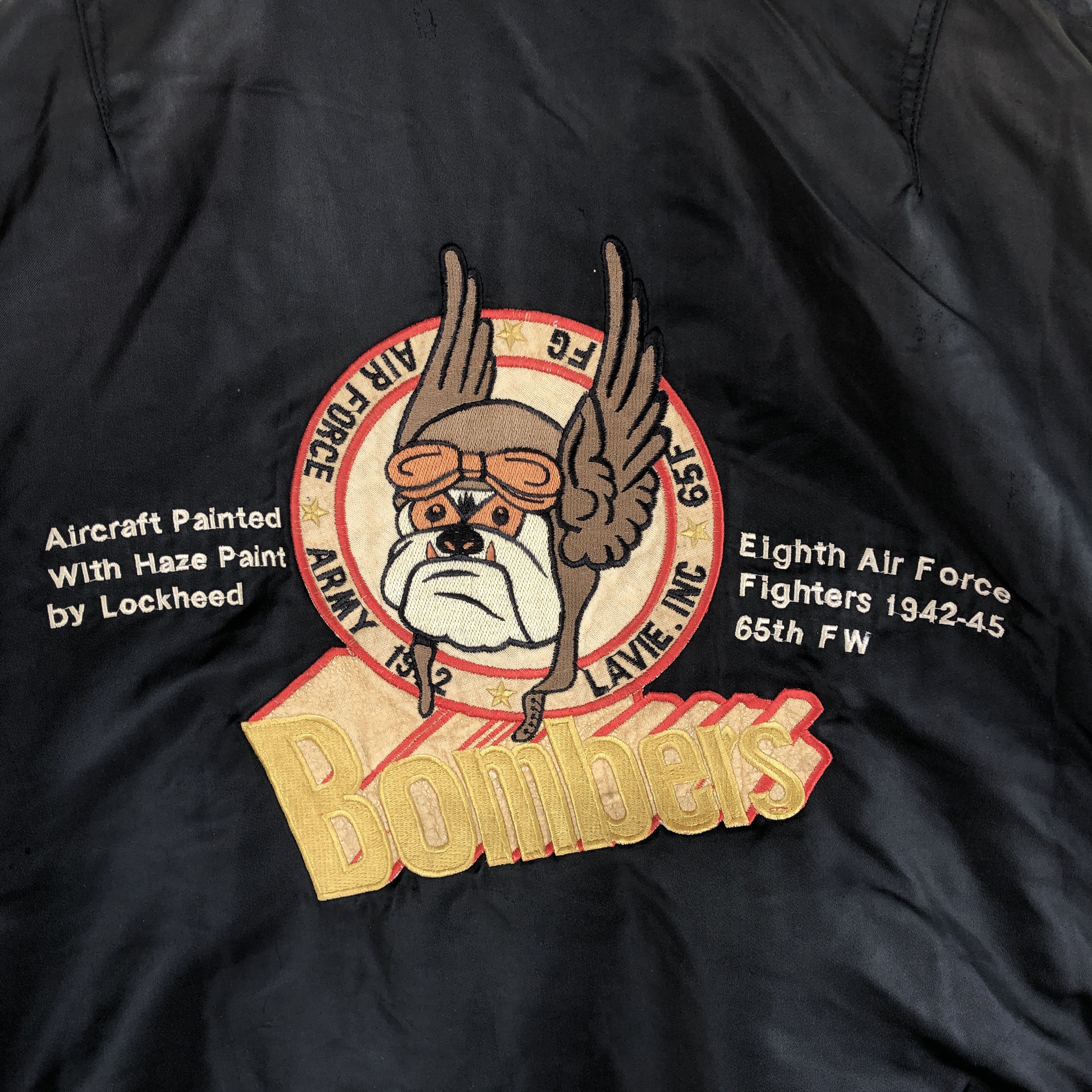 Vintage Lavie Bomber Flight Jackets Bulldog Reversible Jacket Size US XL / EU 56 / 4 - 6 Thumbnail