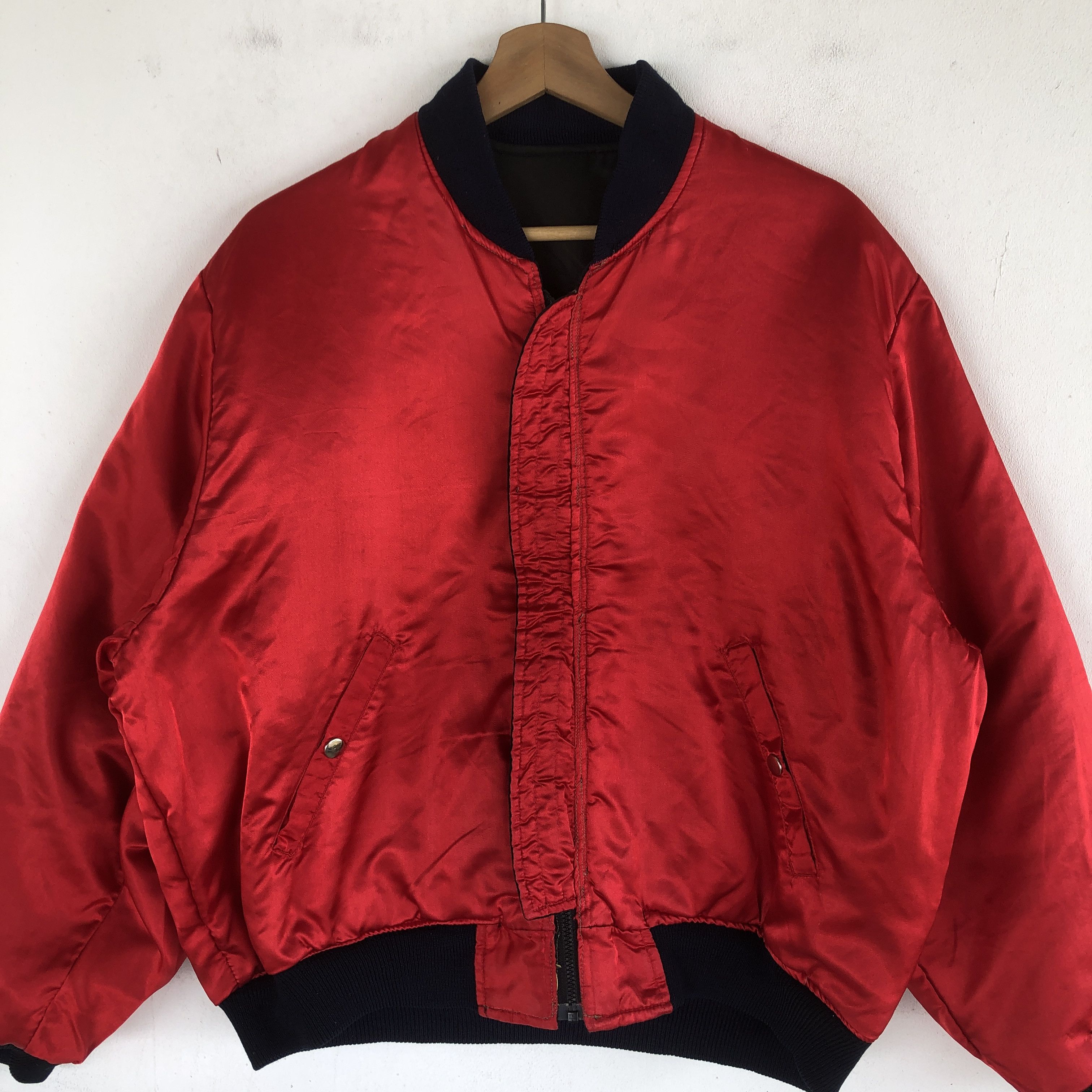 Vintage Lavie Bomber Flight Jackets Bulldog Reversible Jacket Size US XL / EU 56 / 4 - 14 Thumbnail