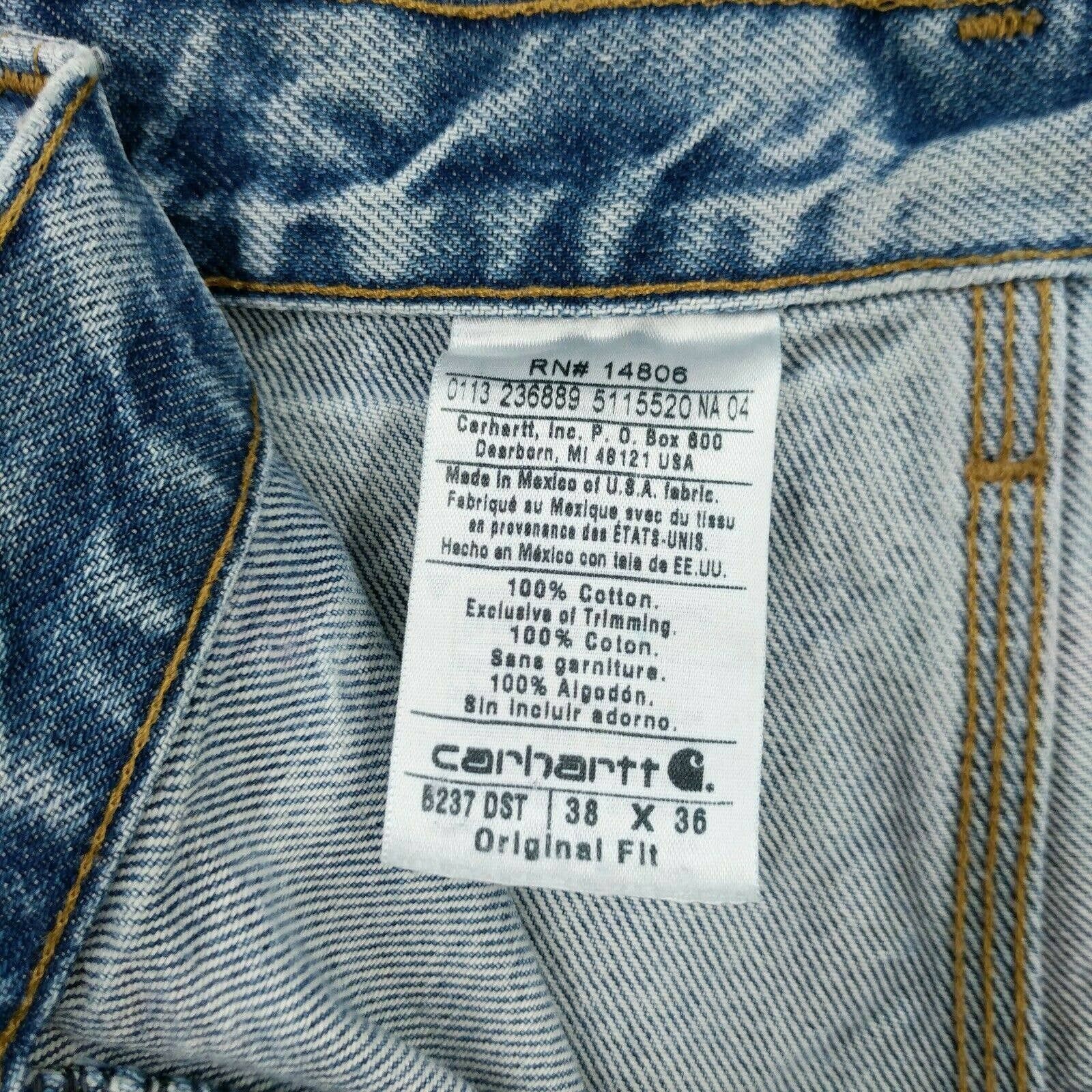 Carhartt × Vintage Vintage Carhartt Custom Painted Distressed Denim Jeans 38 Size US 38 / EU 54 - 9 Thumbnail