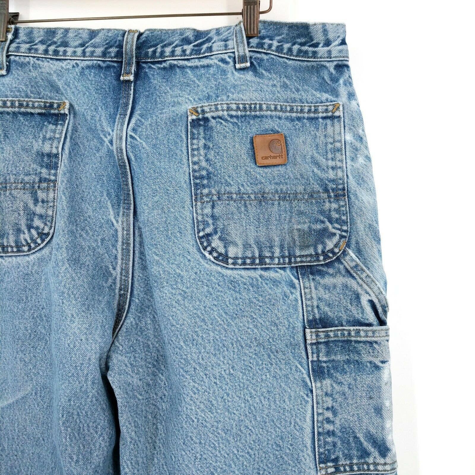Carhartt × Vintage Vintage Carhartt Custom Painted Distressed Denim Jeans 38 Size US 38 / EU 54 - 7 Thumbnail