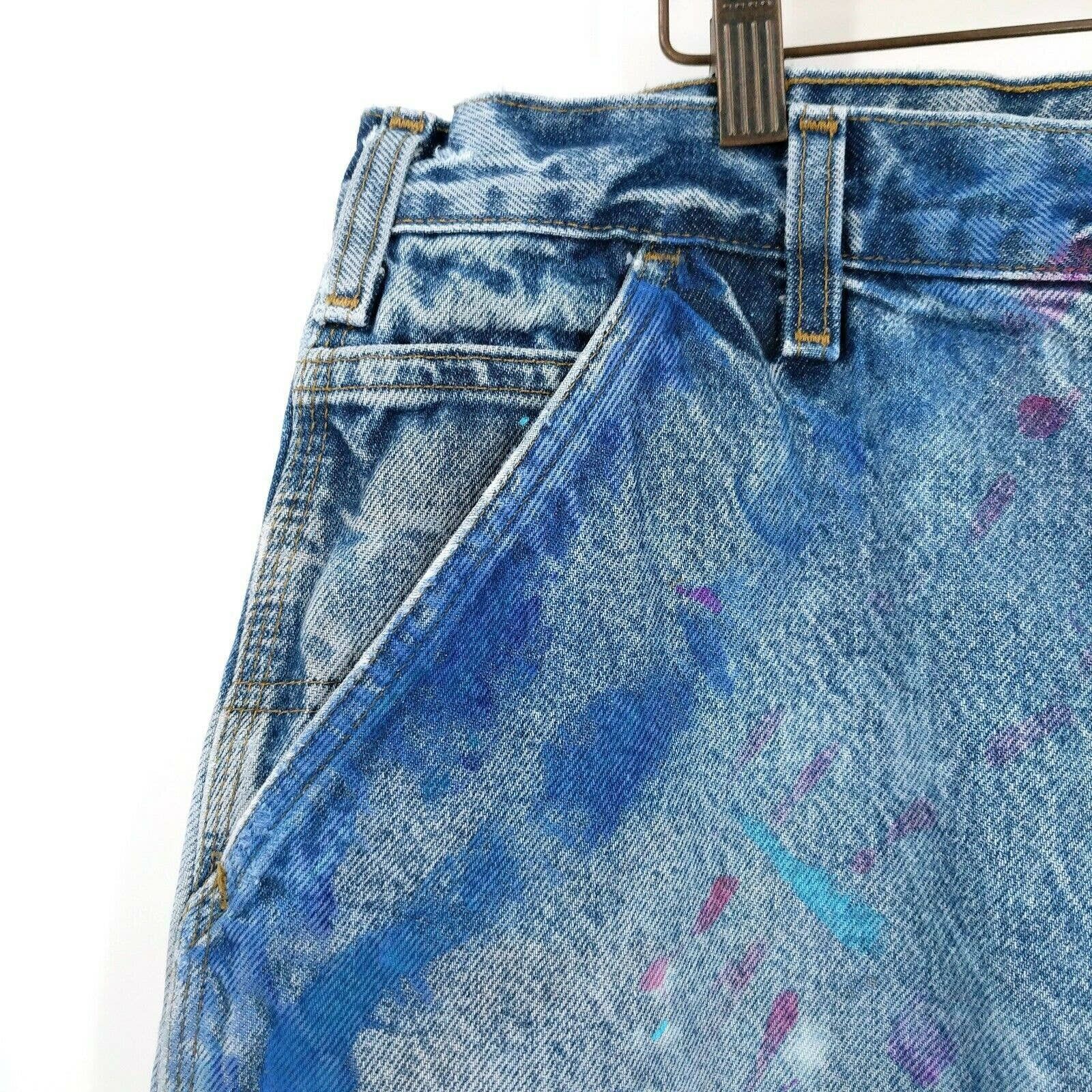 Carhartt × Vintage Vintage Carhartt Custom Painted Distressed Denim Jeans 38 Size US 38 / EU 54 - 4 Thumbnail