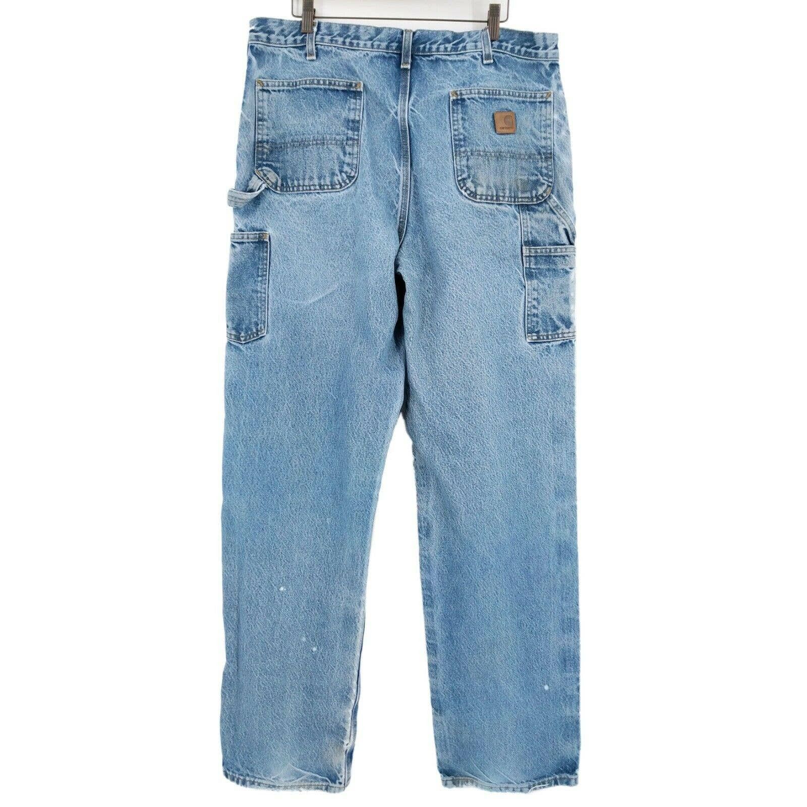 Carhartt × Vintage Vintage Carhartt Custom Painted Distressed Denim Jeans 38 Size US 38 / EU 54 - 6 Thumbnail