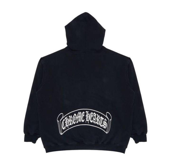 Chrome Hearts Chrome hearts vintage scroll zip up hoodie | Grailed