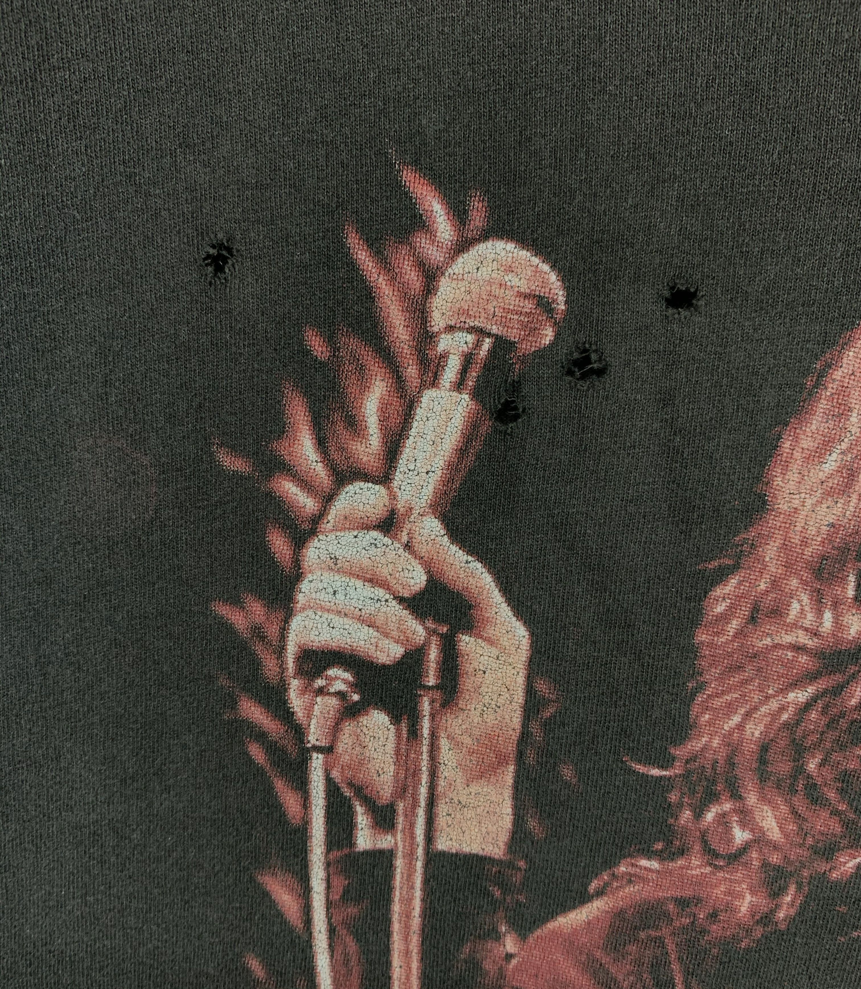 Band Tees × Vintage Jim morrison the doors light my fire vtg 90s distressed tee Size US XL / EU 56 / 4 - 5 Thumbnail