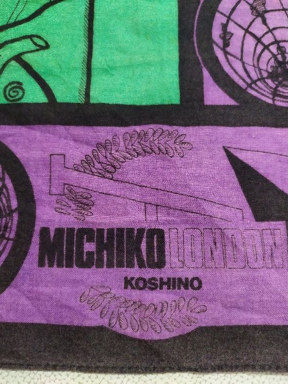 Michiko Koshino London Vintage Michiko London Fullprint Art Handkerchief Headband Size ONE SIZE - 2 Thumbnail