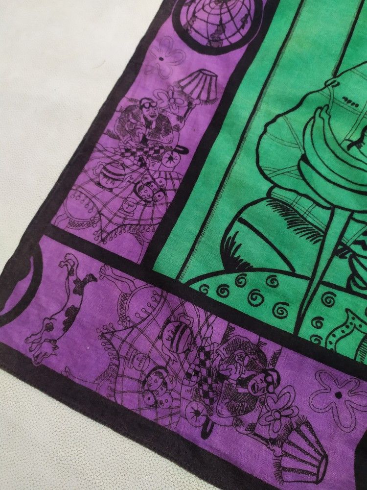 Michiko Koshino London Vintage Michiko London Fullprint Art Handkerchief Headband Size ONE SIZE - 5 Thumbnail