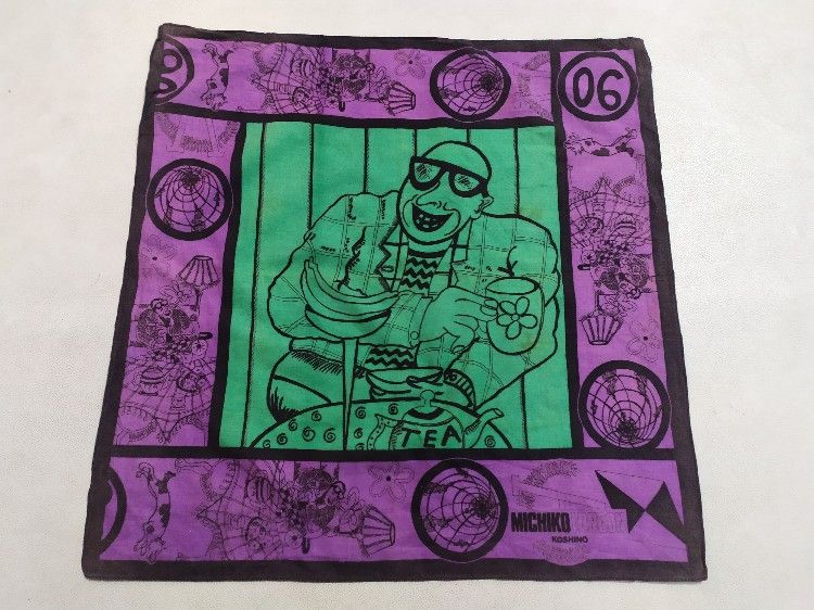 Michiko Koshino London Vintage Michiko London Fullprint Art Handkerchief Headband Size ONE SIZE - 1 Thumbnail