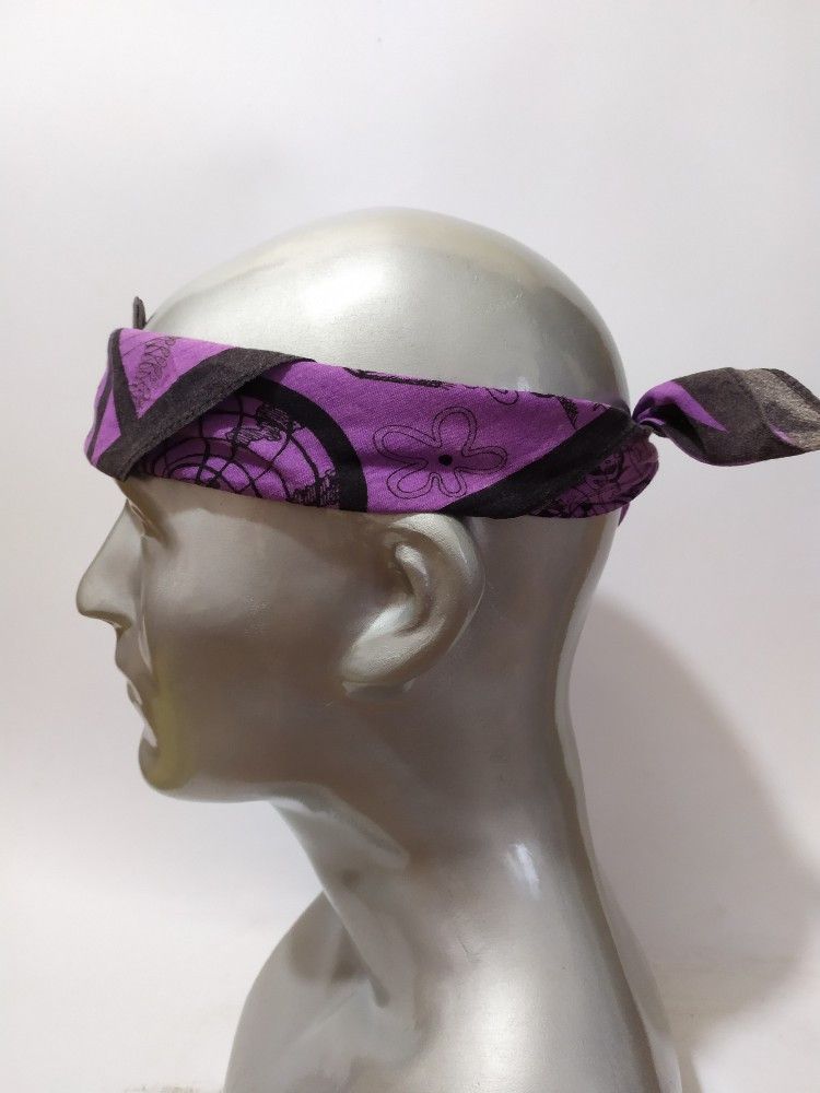 Michiko Koshino London Vintage Michiko London Fullprint Art Handkerchief Headband Size ONE SIZE - 11 Thumbnail