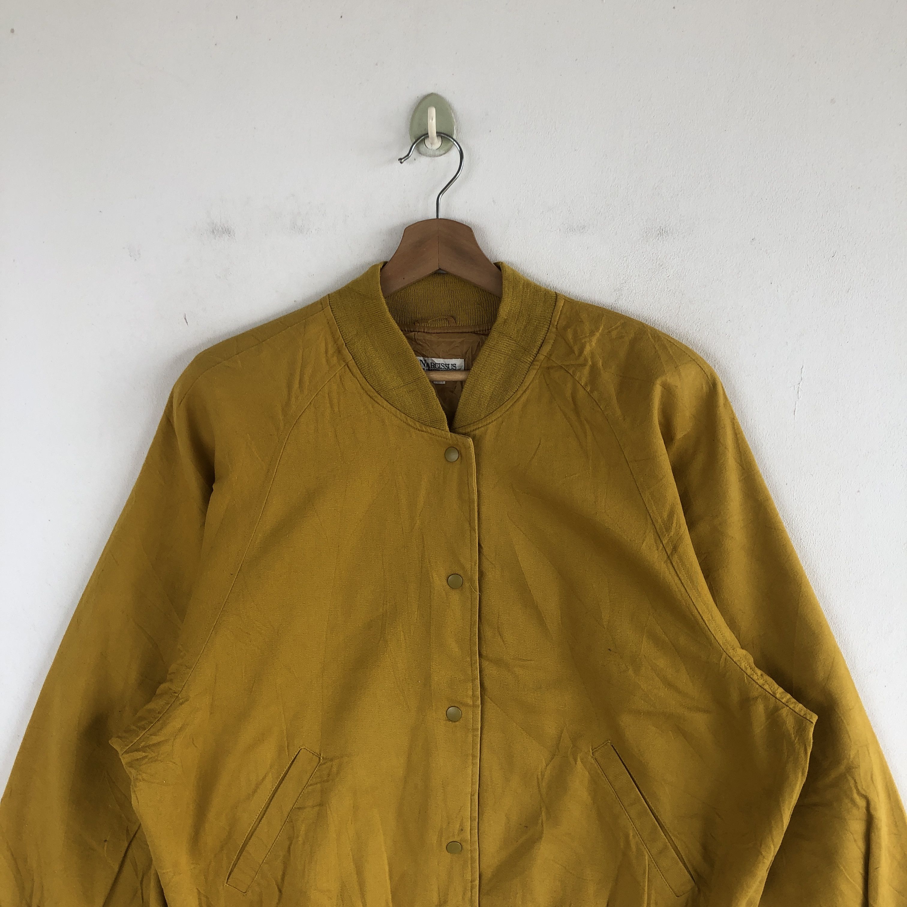 Japanese Brand × Vintage Vintage Narcissus Varsity Jackets Japanese Wool Jacket Size US L / EU 52-54 / 3 - 3 Thumbnail
