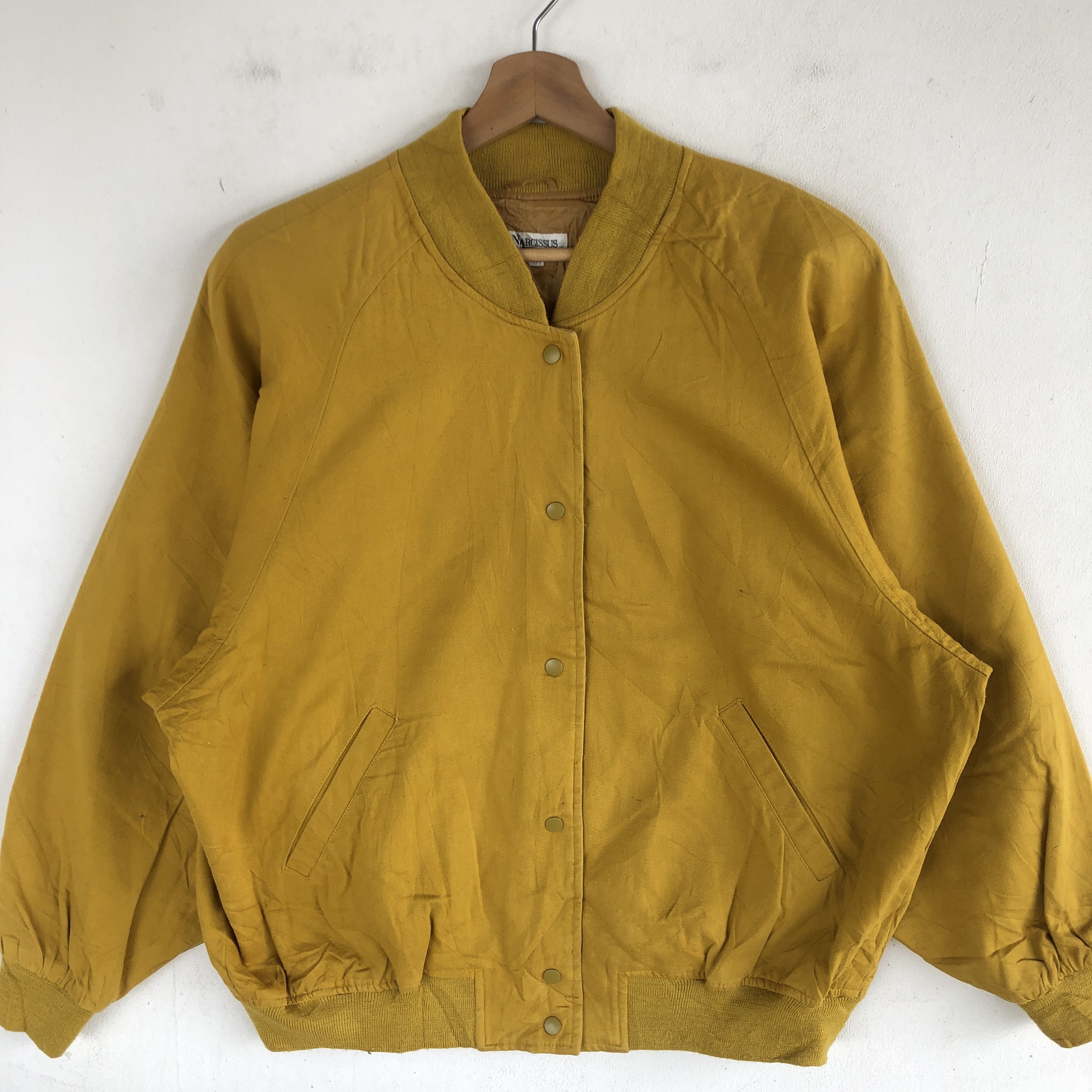 Japanese Brand × Vintage Vintage Narcissus Varsity Jackets Japanese Wool Jacket Size US L / EU 52-54 / 3 - 4 Thumbnail