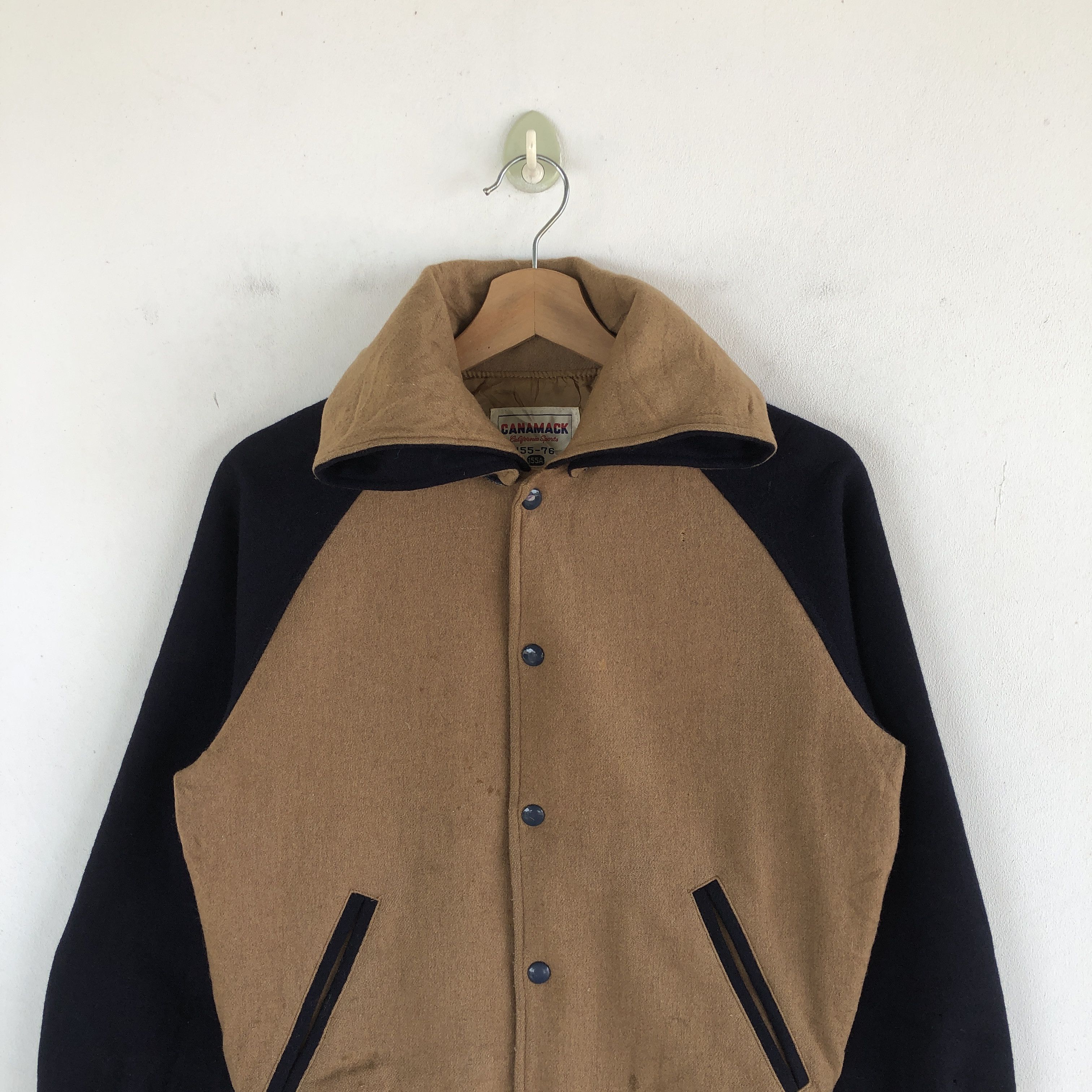 Japanese Brand × Vintage Canamack Varsity Jackets Japanese Hoodie Wool Jacket Size S / US 4 / IT 40 - 5 Thumbnail