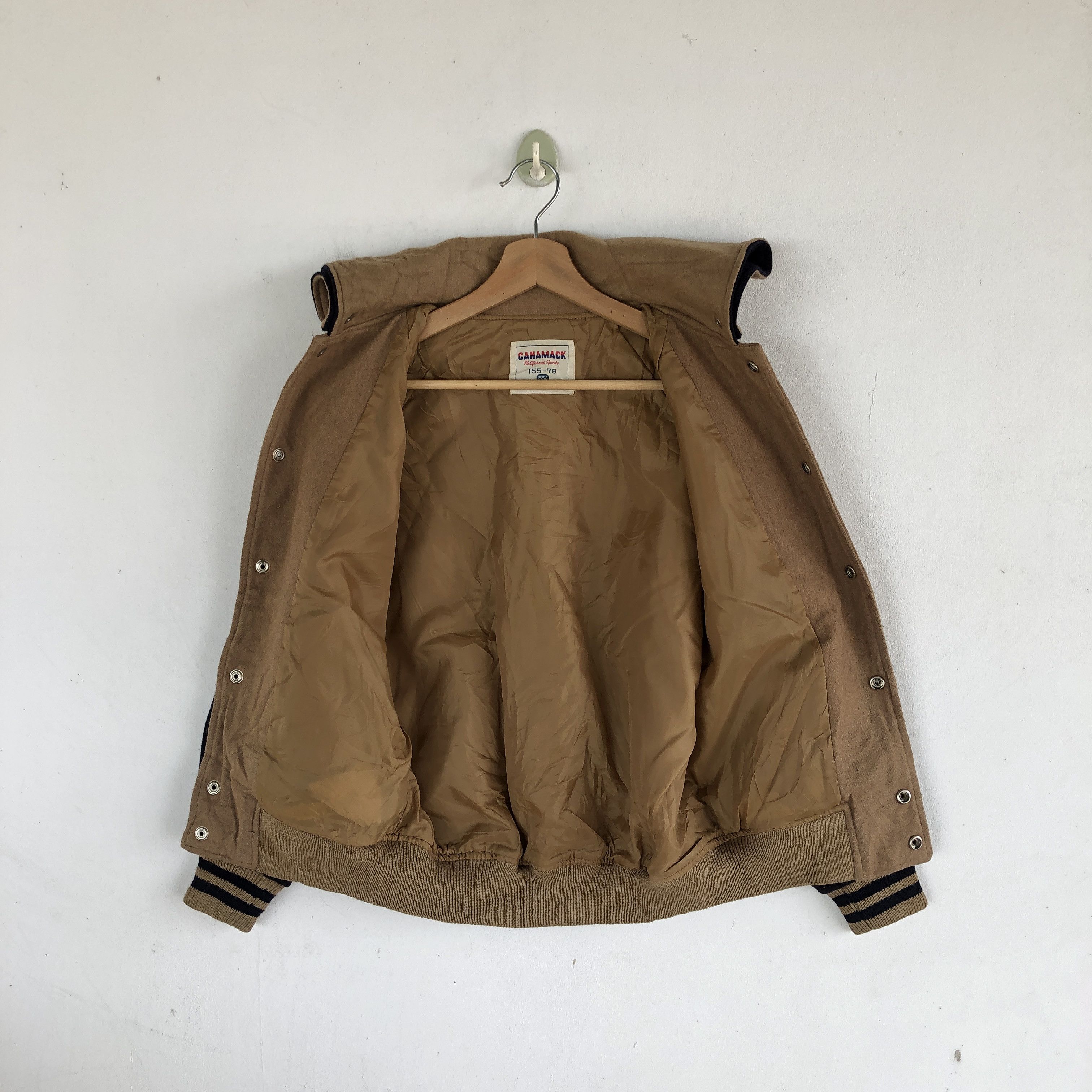 Japanese Brand × Vintage Canamack Varsity Jackets Japanese Hoodie Wool Jacket Size S / US 4 / IT 40 - 6 Thumbnail