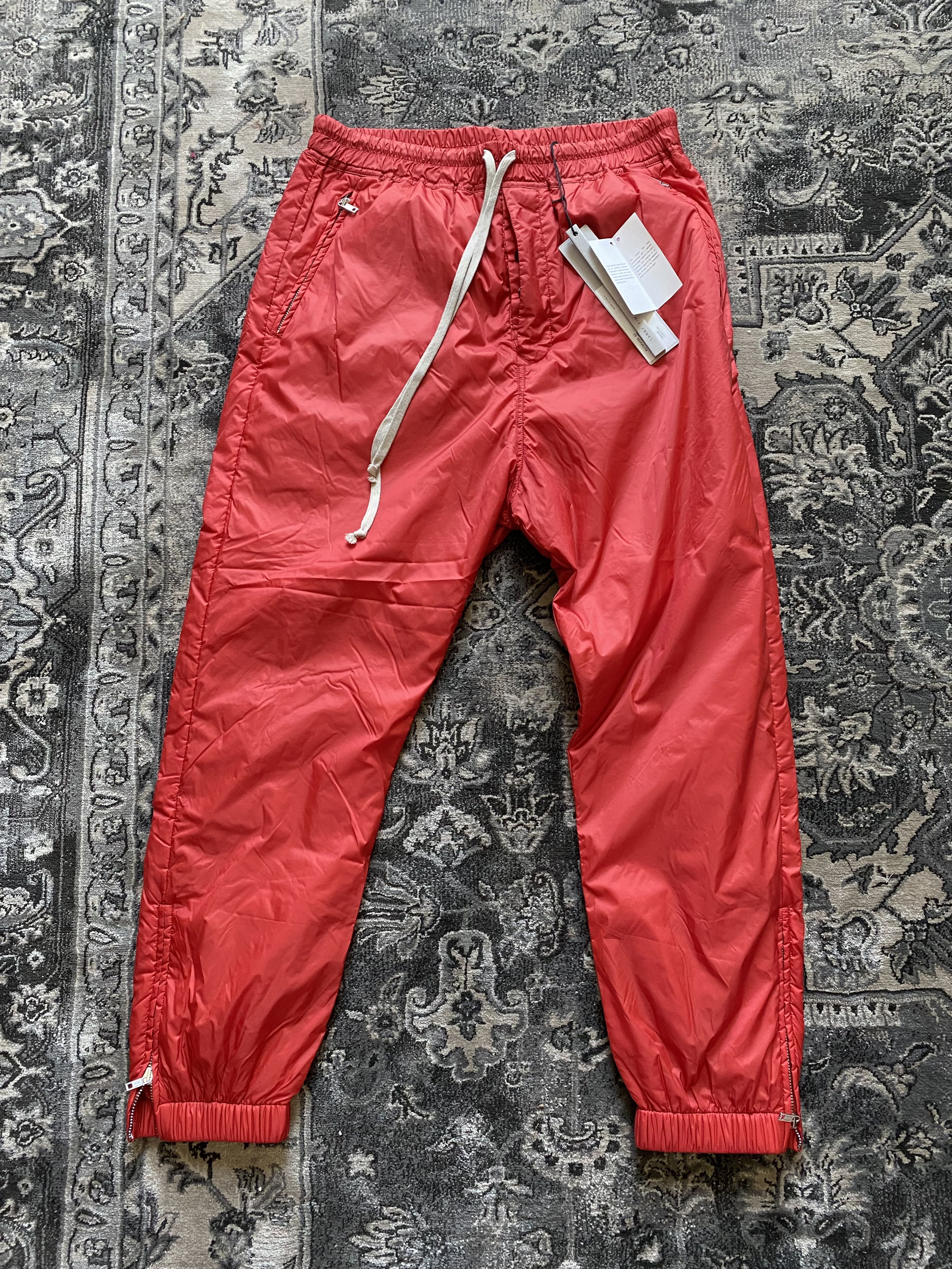 Rick Owens Larry FW 19 パッチワークワークパンツ Rick Owens FW19 Larry Lamb Leather Aircut Pants - Ākaibu Store