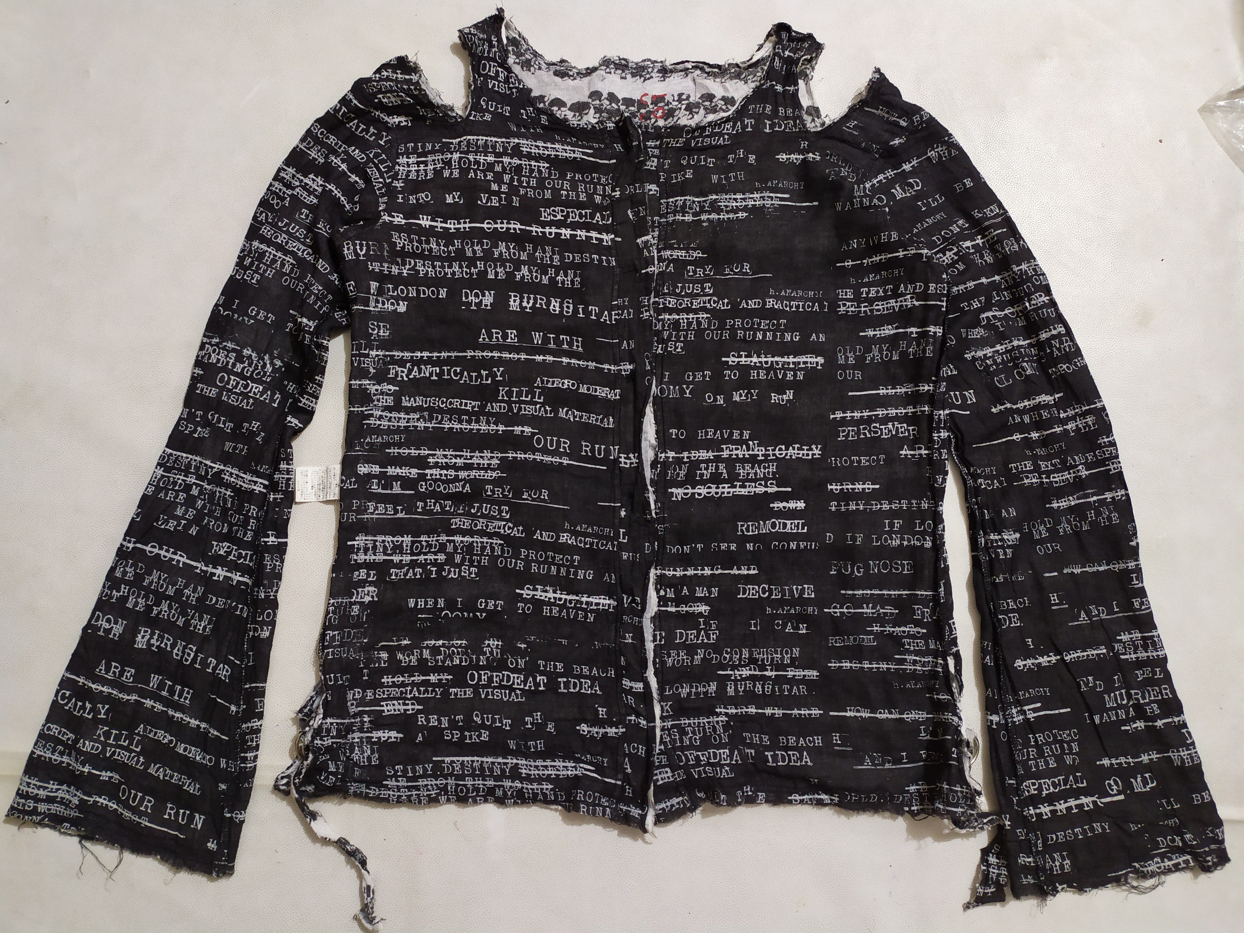 Japanese Brand Anarchy By H Naoto Reversible Skull Punk Bondage Distressed Size US M / EU 48-50 / 2 - 8 Thumbnail