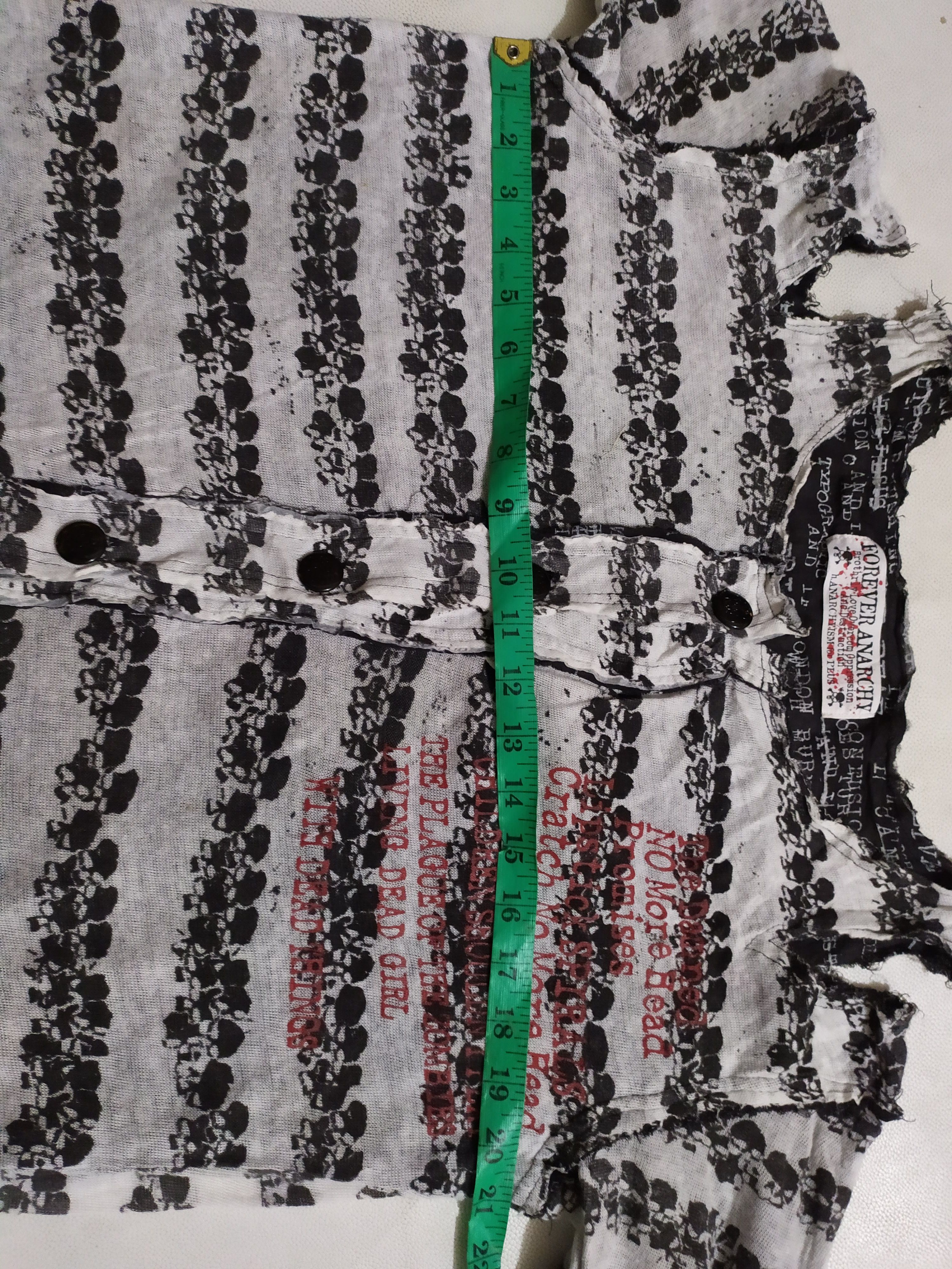 Japanese Brand Anarchy By H Naoto Reversible Skull Punk Bondage Distressed Size US M / EU 48-50 / 2 - 22 Thumbnail