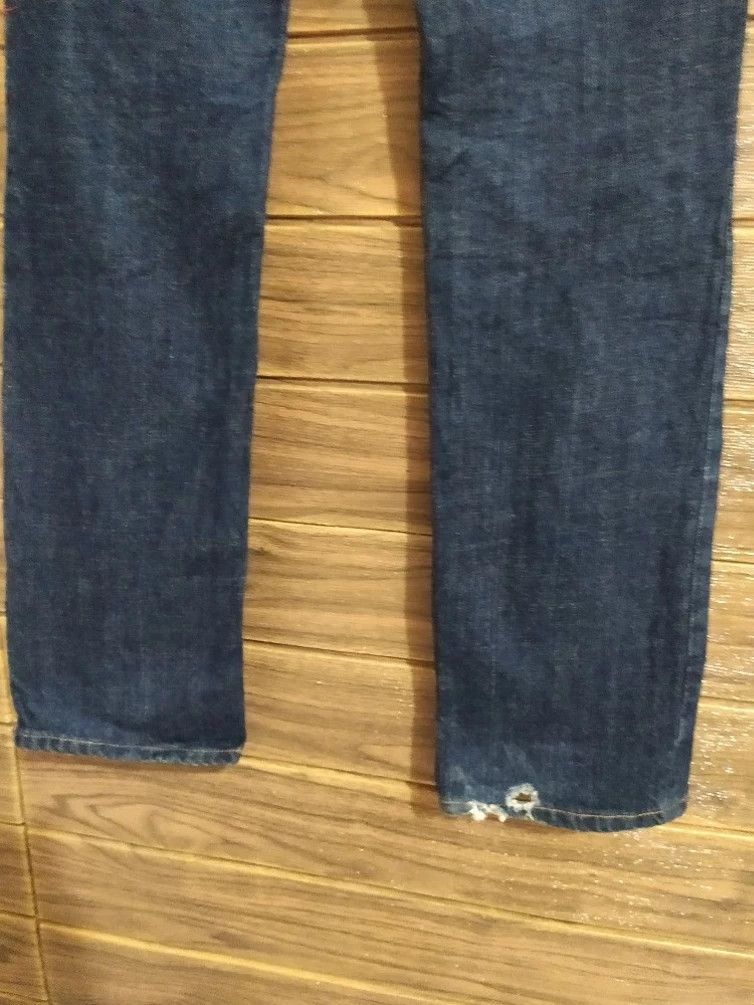 Designer × Japanese Brand 🔥ICONIC JAPAN!! KARAKURI TAMASHI Koi Fish Embroidery Denim Size US 29 - 8 Thumbnail