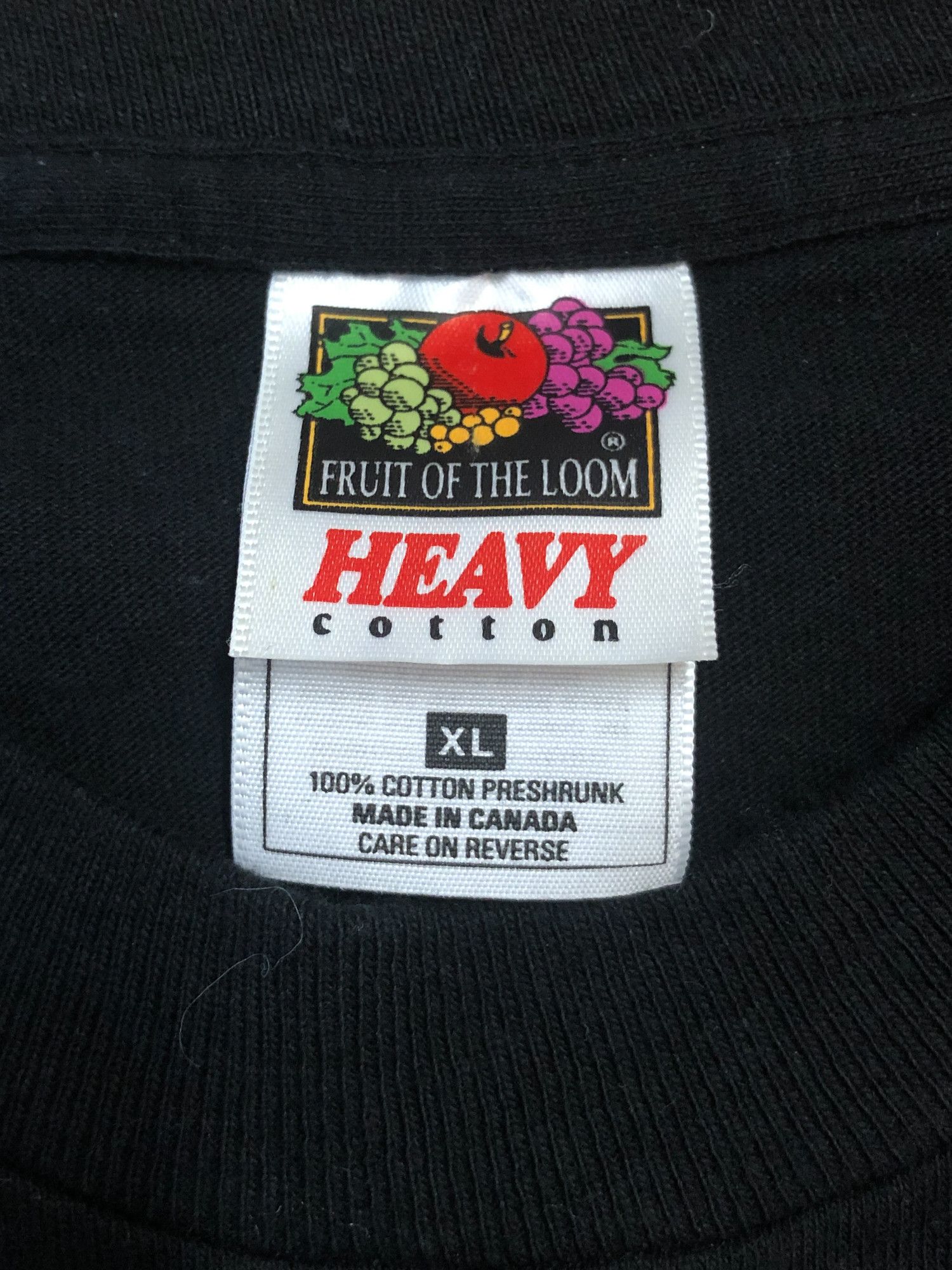 Fruit Of The Loom × Vintage 90s Single Stitch 'Make It Happen' Black T-Shirt Size US XL / EU 56 / 4 - 4 Thumbnail