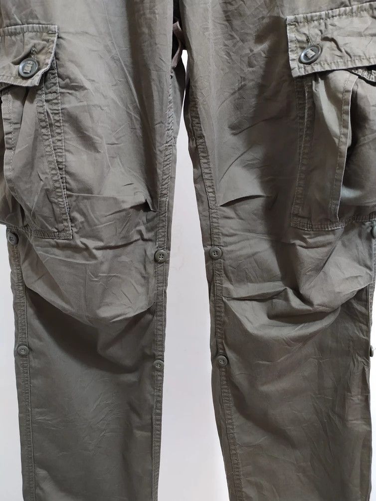 Japanese Brand 🔥BACK NUMBER Drawstring Waist/Hem MultiPocket CargoPants Size US 30 / EU 46 - 4 Thumbnail