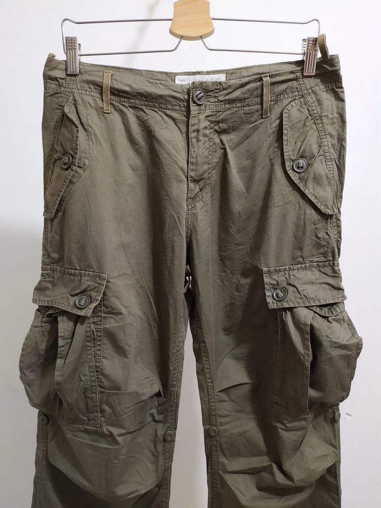 Japanese Brand 🔥BACK NUMBER Drawstring Waist/Hem MultiPocket CargoPants Size US 30 / EU 46 - 2 Thumbnail