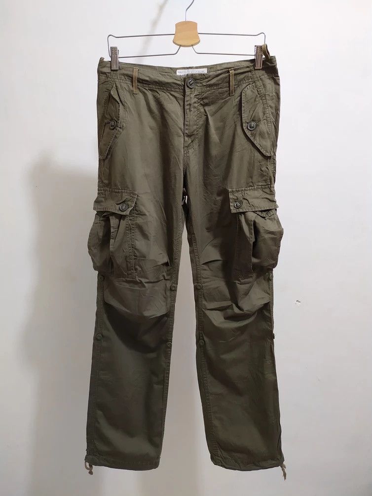 Japanese Brand 🔥BACK NUMBER Drawstring Waist/Hem MultiPocket CargoPants Size US 30 / EU 46 - 1 Thumbnail