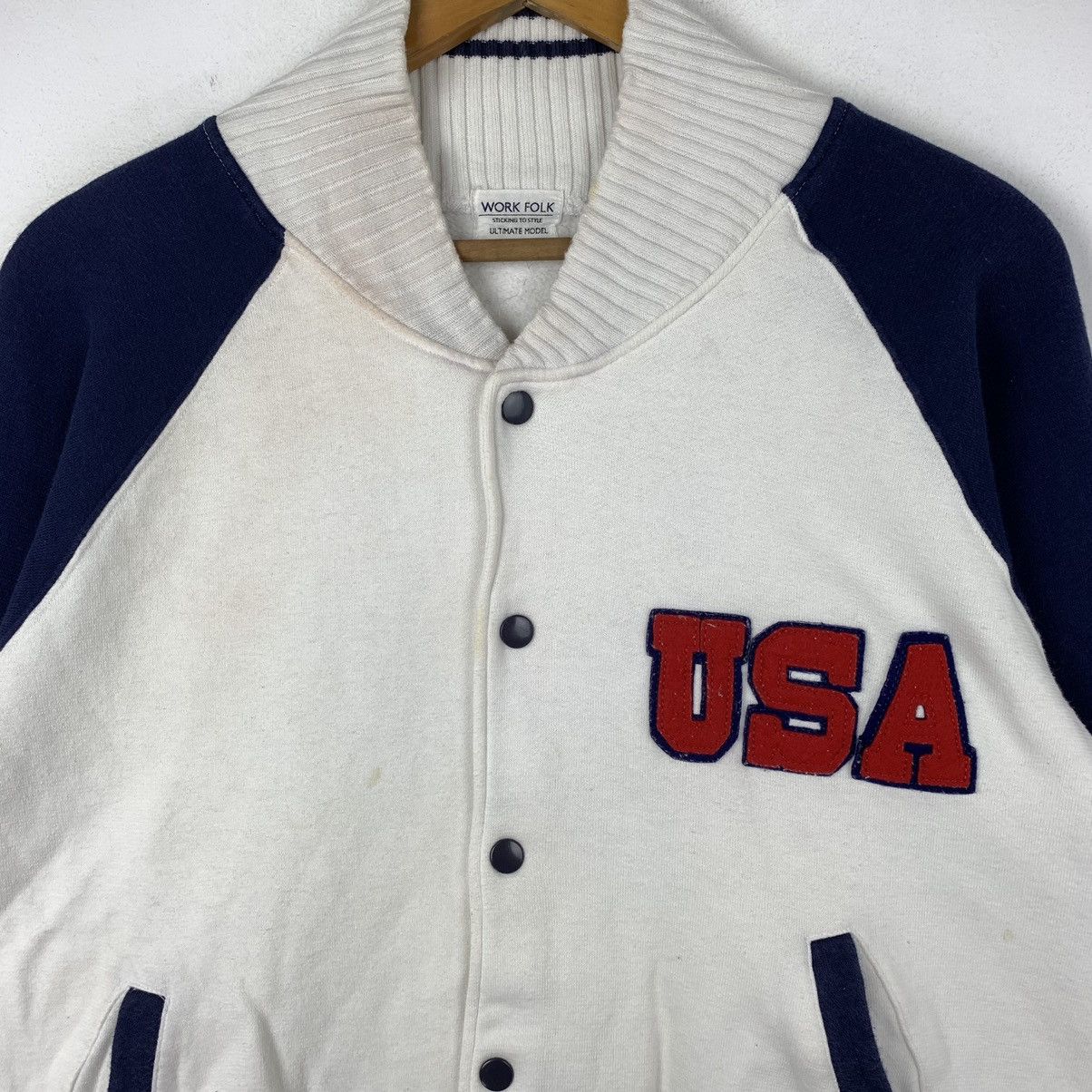 Other Work Folk Ultimate Model Usa Varsity Sweater Size US L / EU 52-54 / 3 - 2 Thumbnail