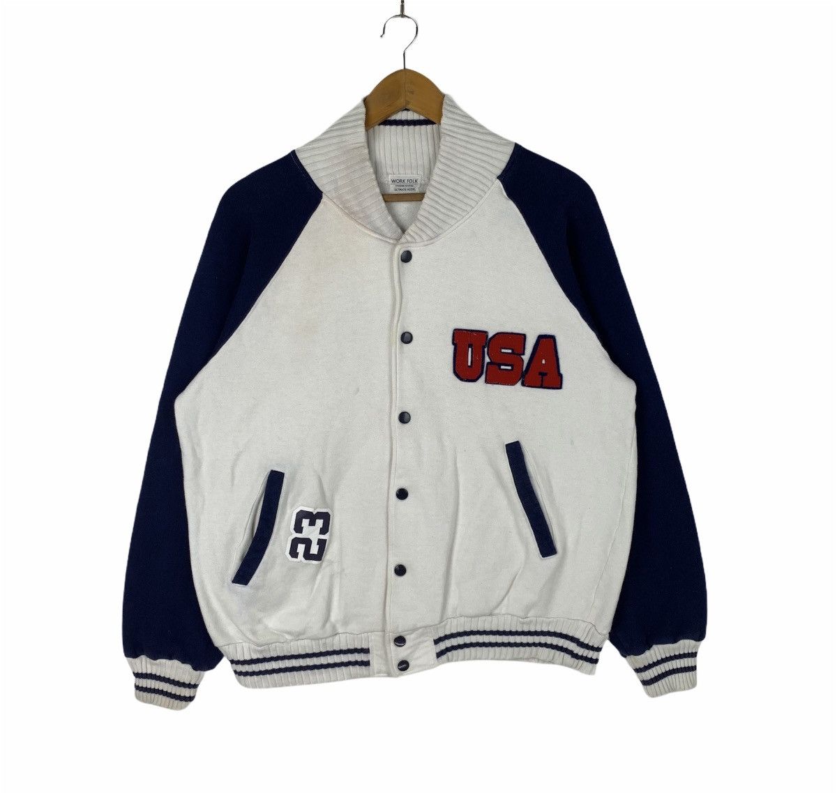 Other Work Folk Ultimate Model Usa Varsity Sweater Size US L / EU 52-54 / 3 - 1 Thumbnail